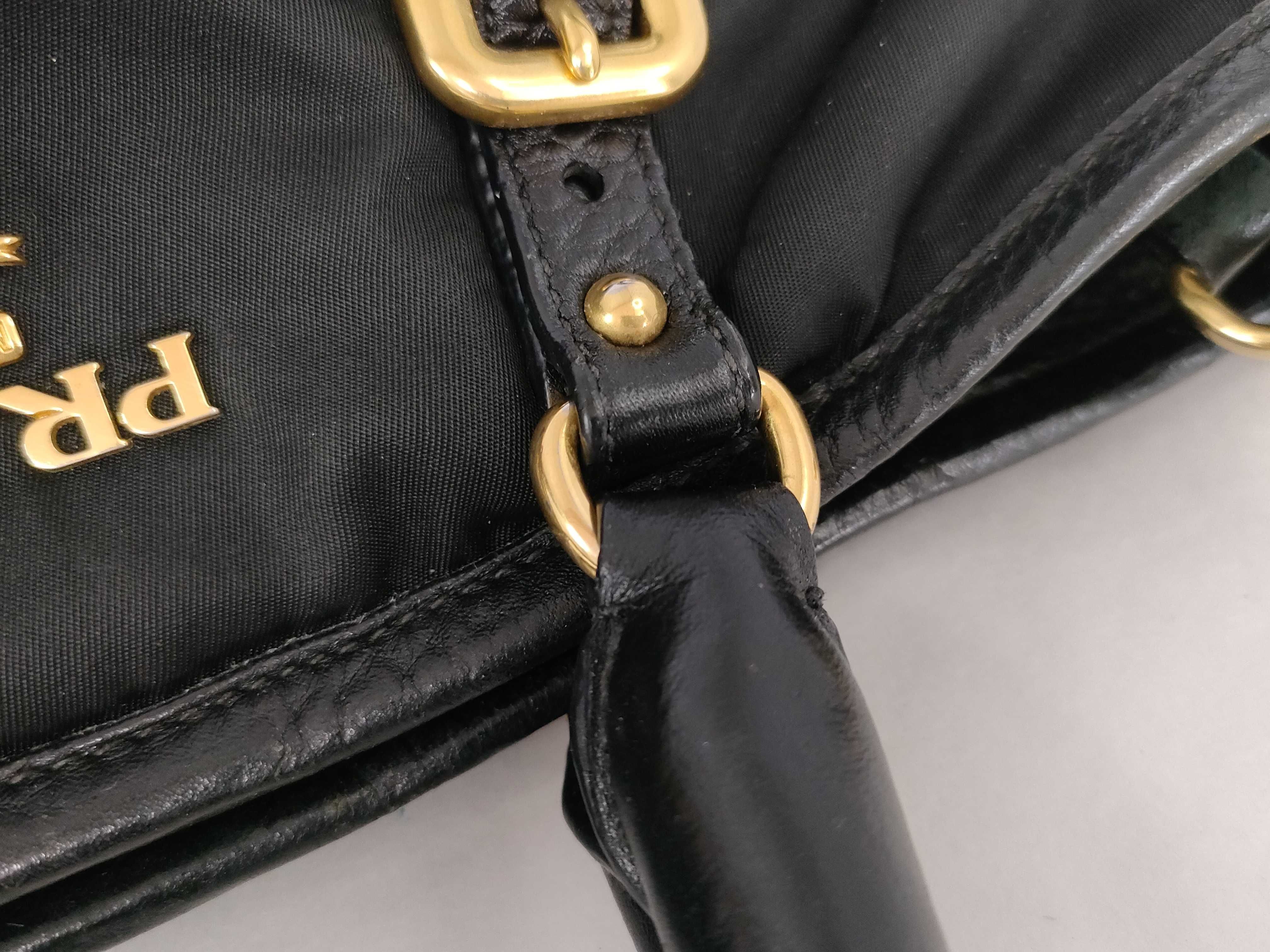 Nylon Pocono Nylon Gold Hardware 2-Way Tote Bag Handbag — view 5