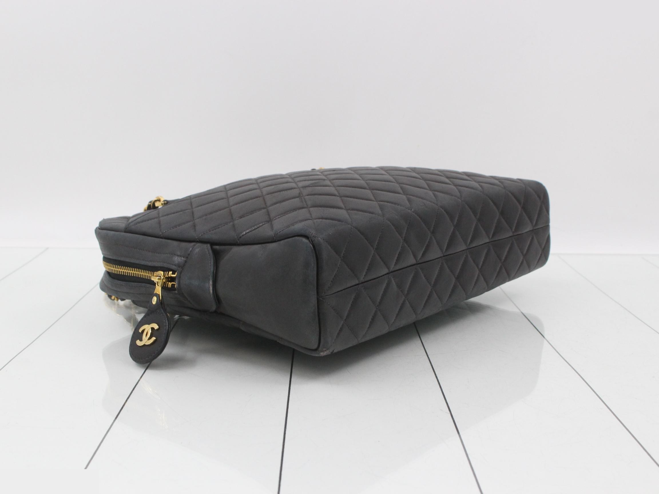Matelassé Lambskin Chain Tote Bag — view 5