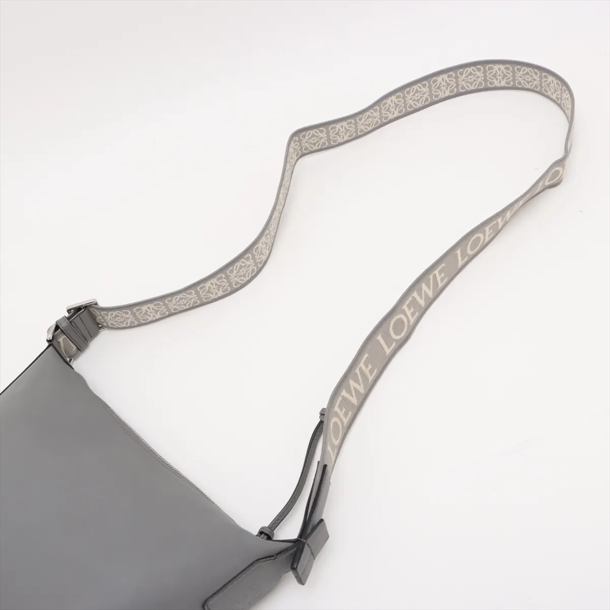Cubby Crossbody Bag Small Leather Shoulder Bag Gray — view 5