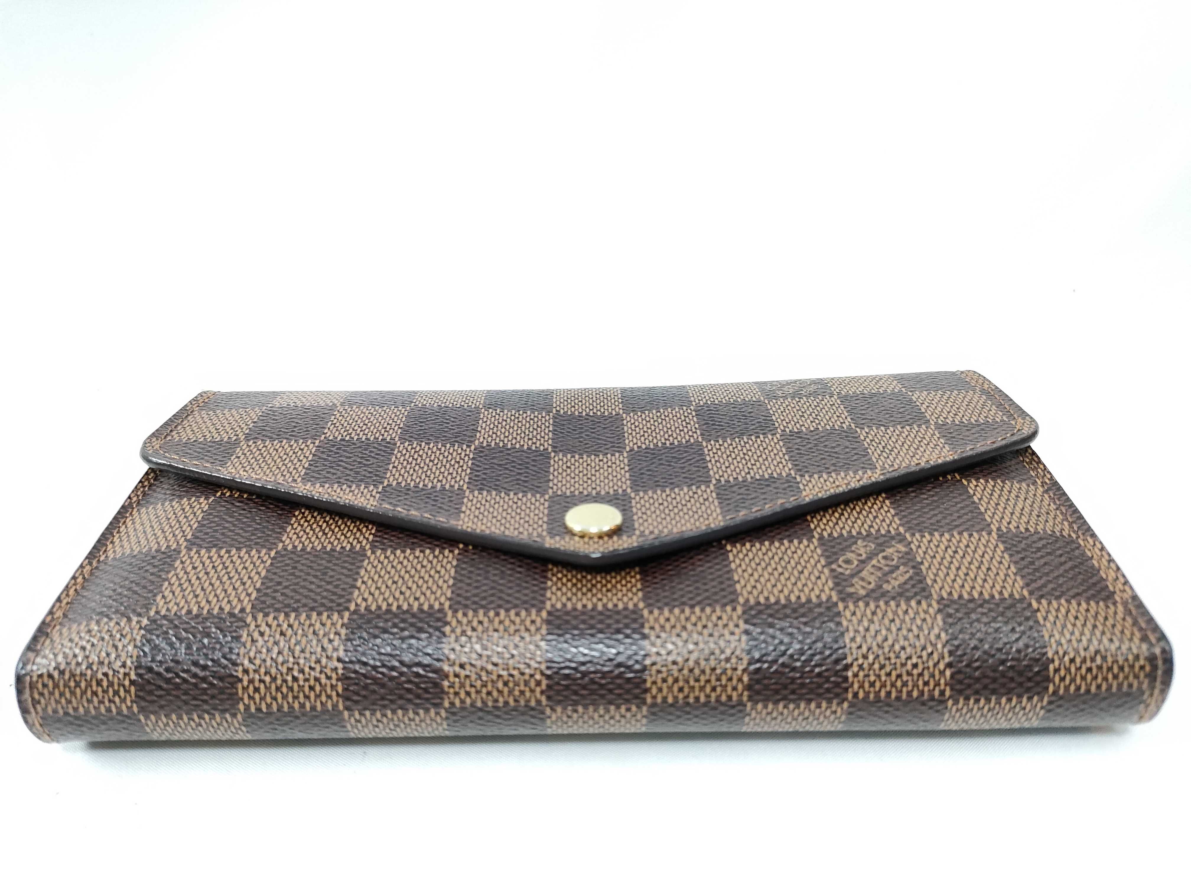 Monogram Louis Vuitton Portefeuille Sarah N63209 CA3184 Damier Wallet Long Wallet — view 3