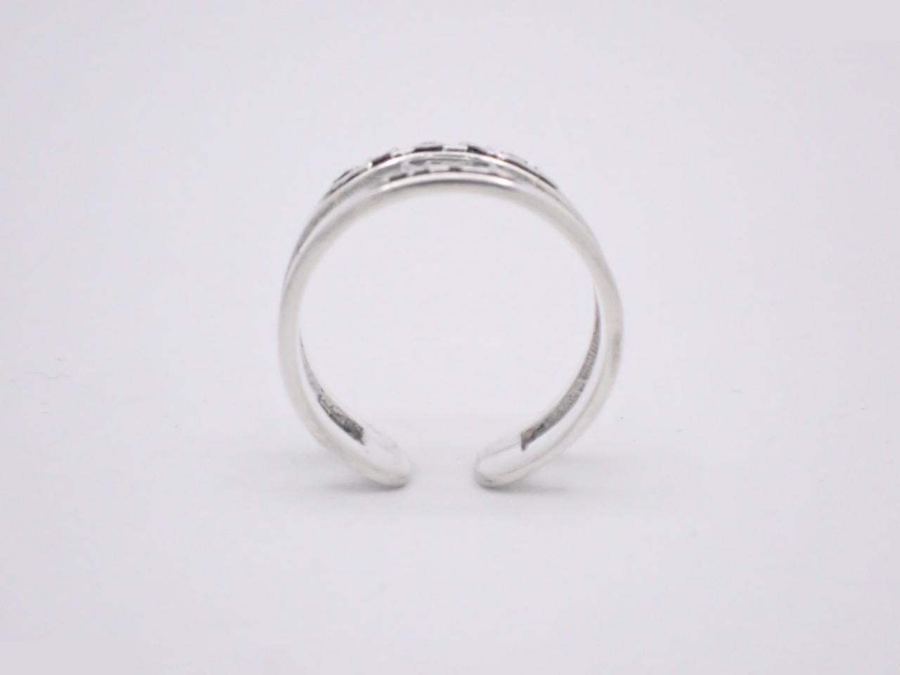 logo silver Coco Mark ring, size 12.5 — view 3