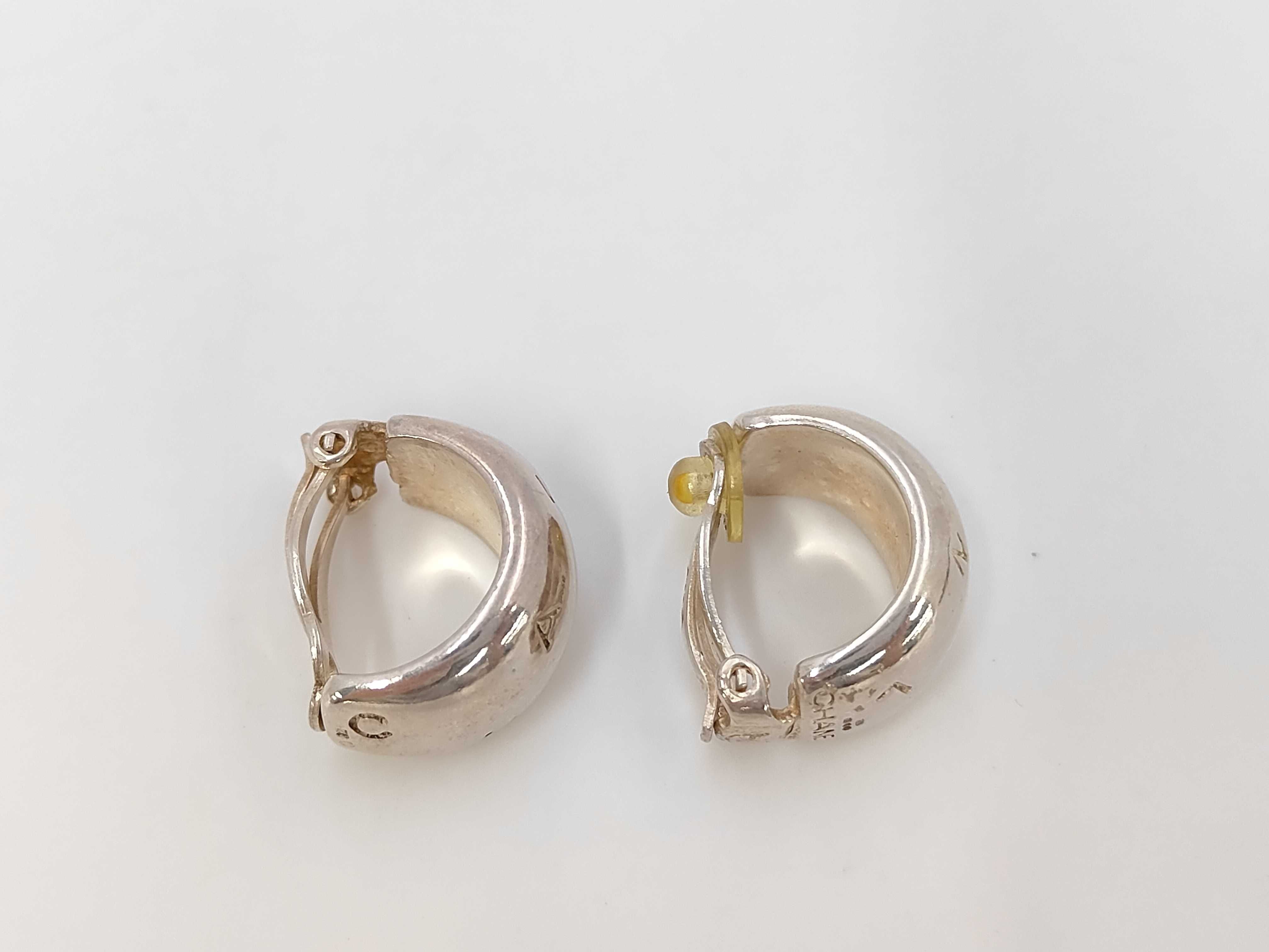logo earrings, 925 sterling silver, accessory earrings — view 2