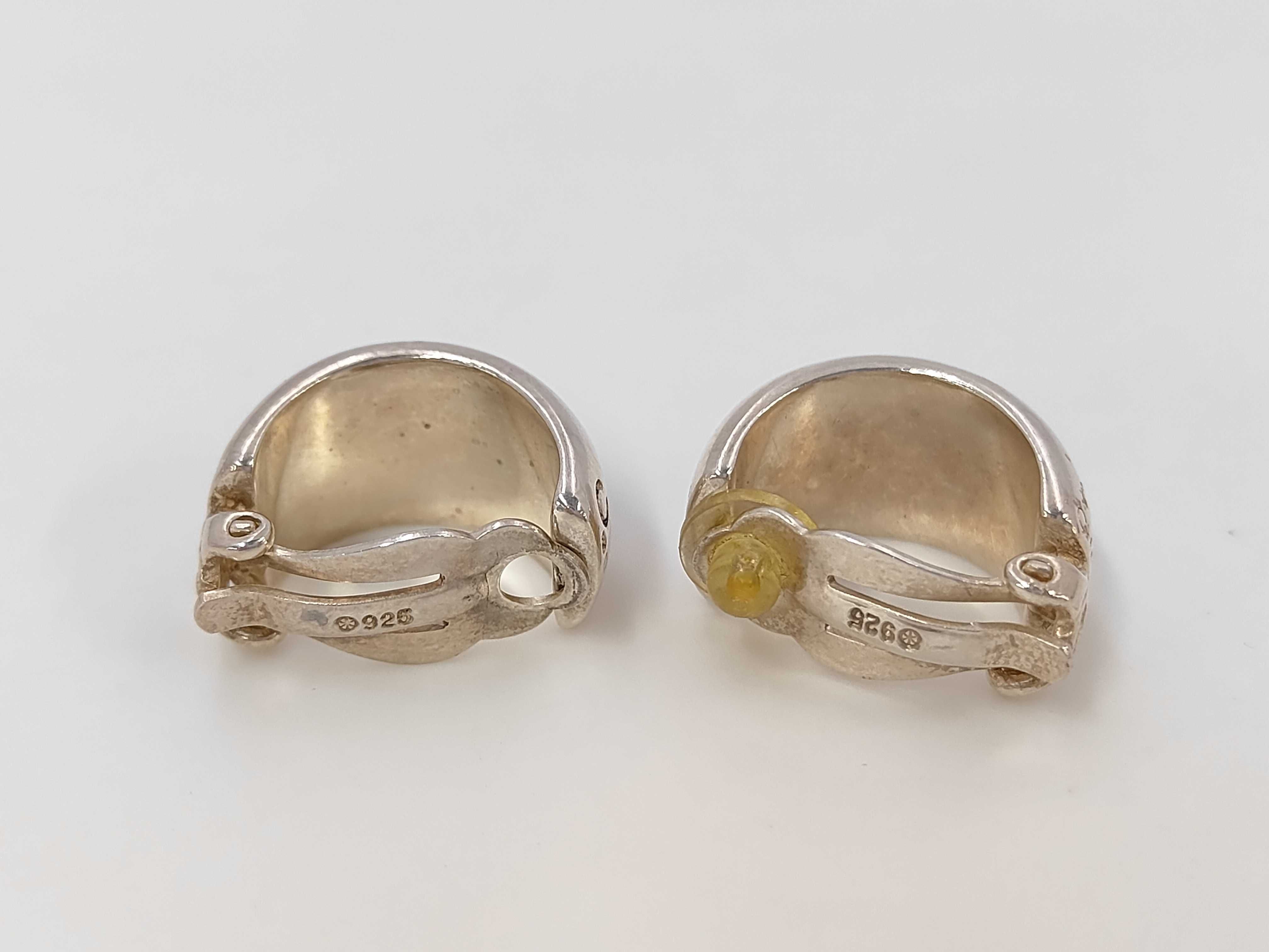 logo earrings, 925 sterling silver, accessory earrings — view 3