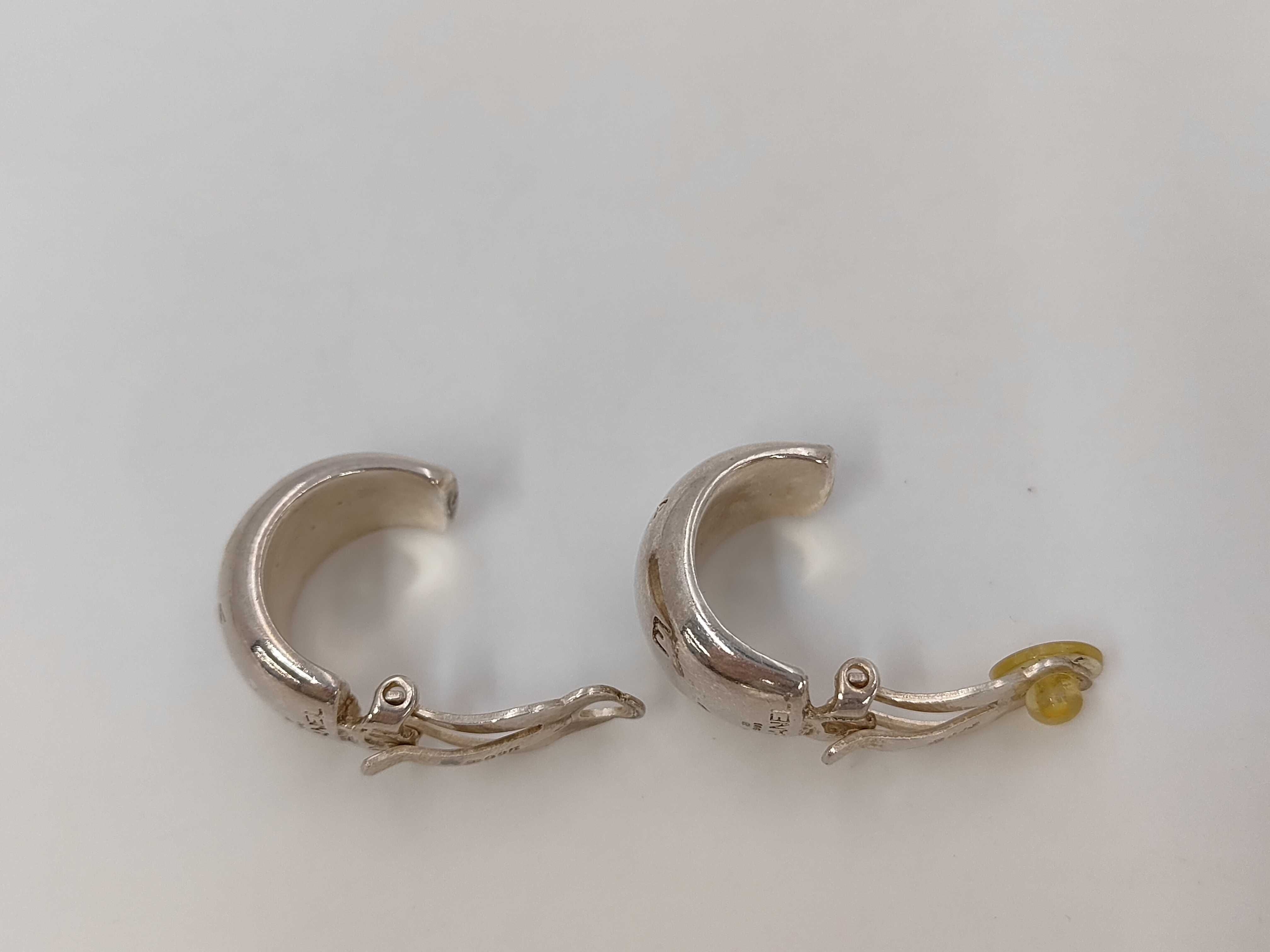 logo earrings, 925 sterling silver, accessory earrings — view 5