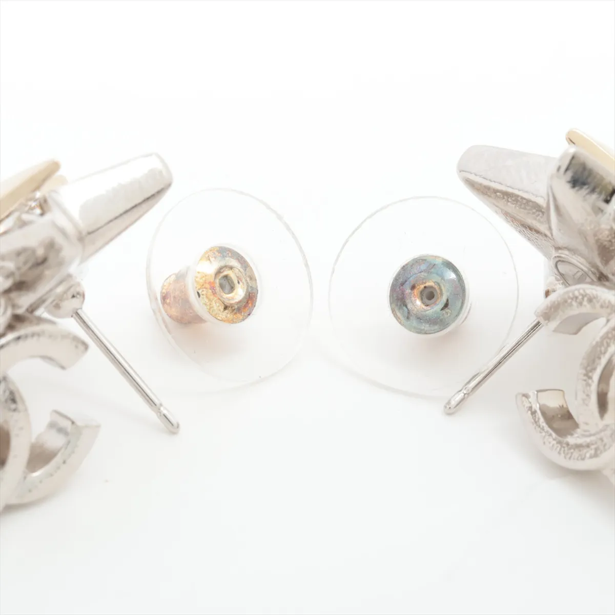 Cocomark C23S Earrings (for both ears) GP x Rhinestone Silver — view 4
