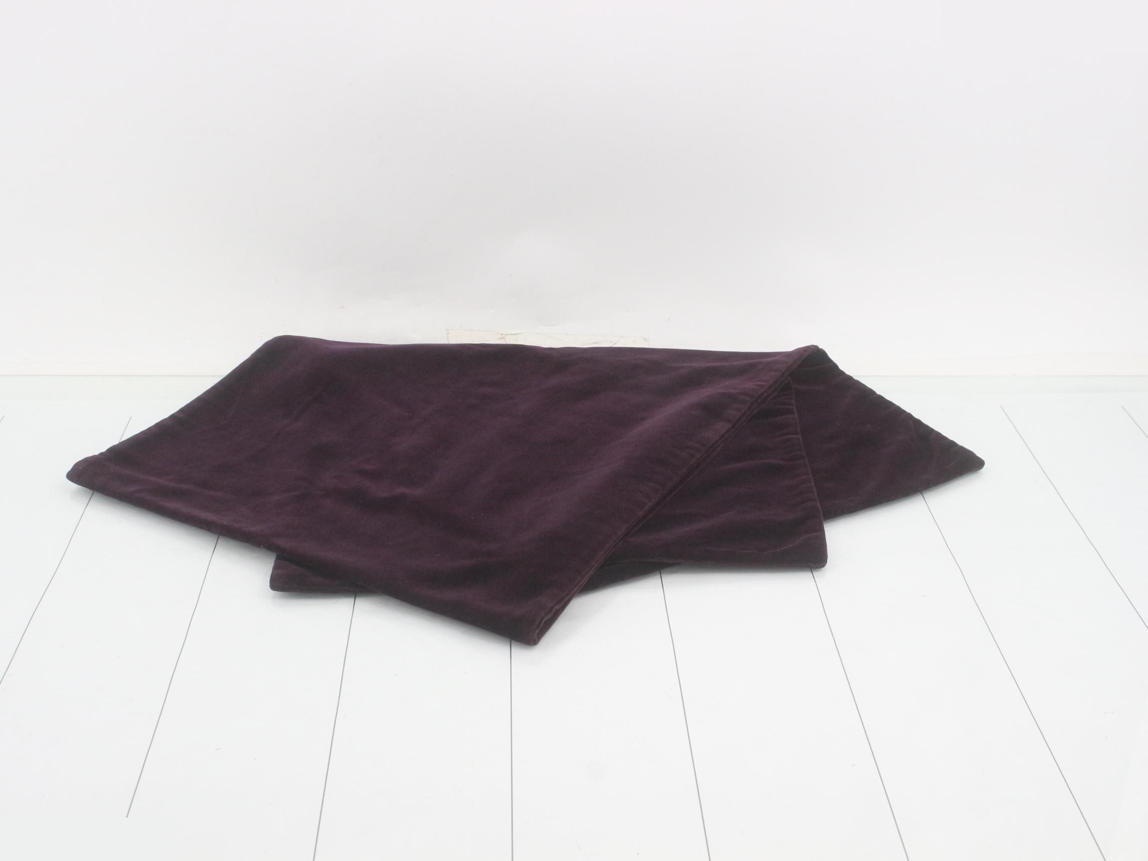 velour scarf, purple — view 3