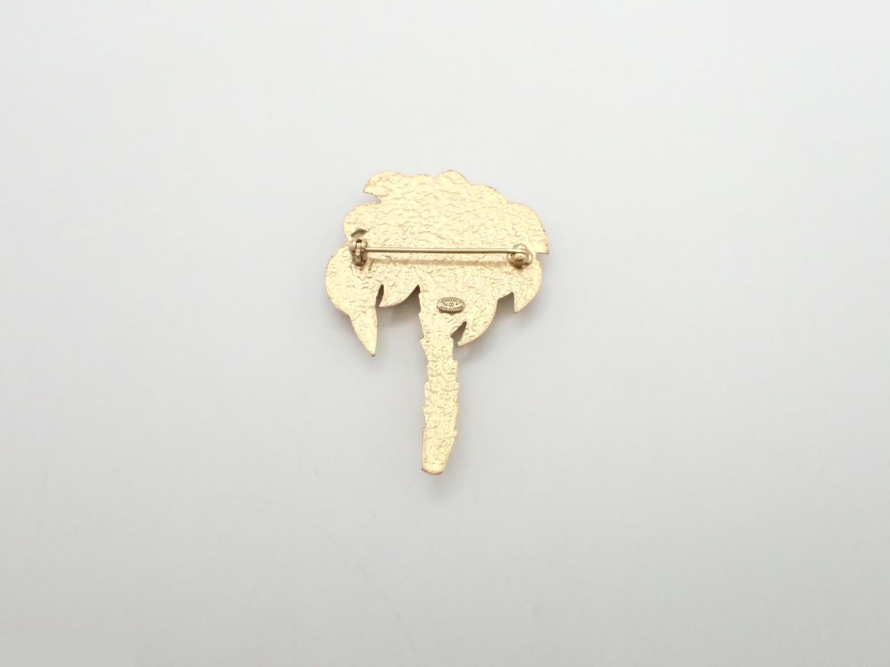 Brooch, Coco Mark, Pearl, Palm Tree, Gold — view 2