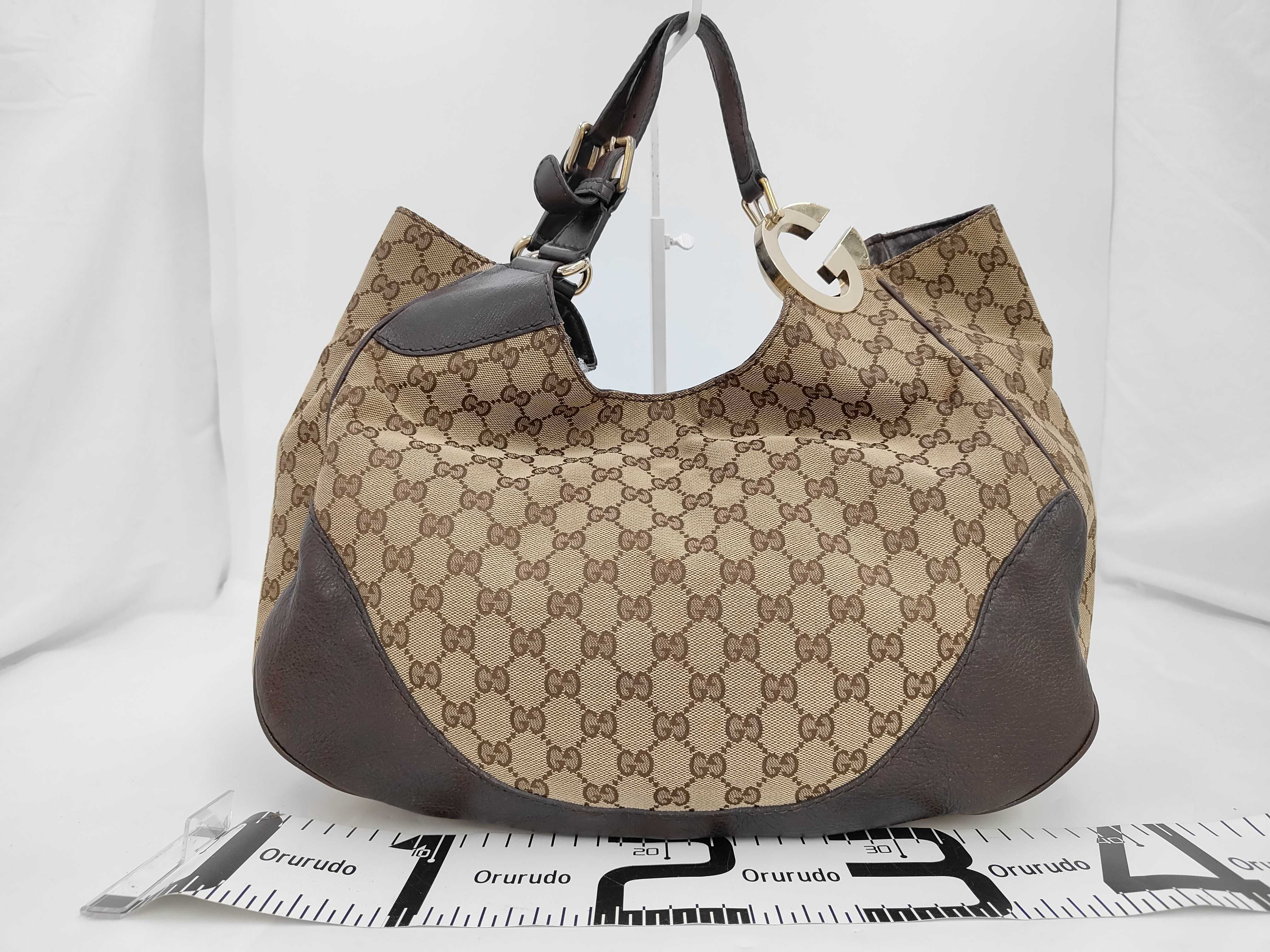 GG Interlocking Shoulder Bag Brown 203504 Handbag — view 2