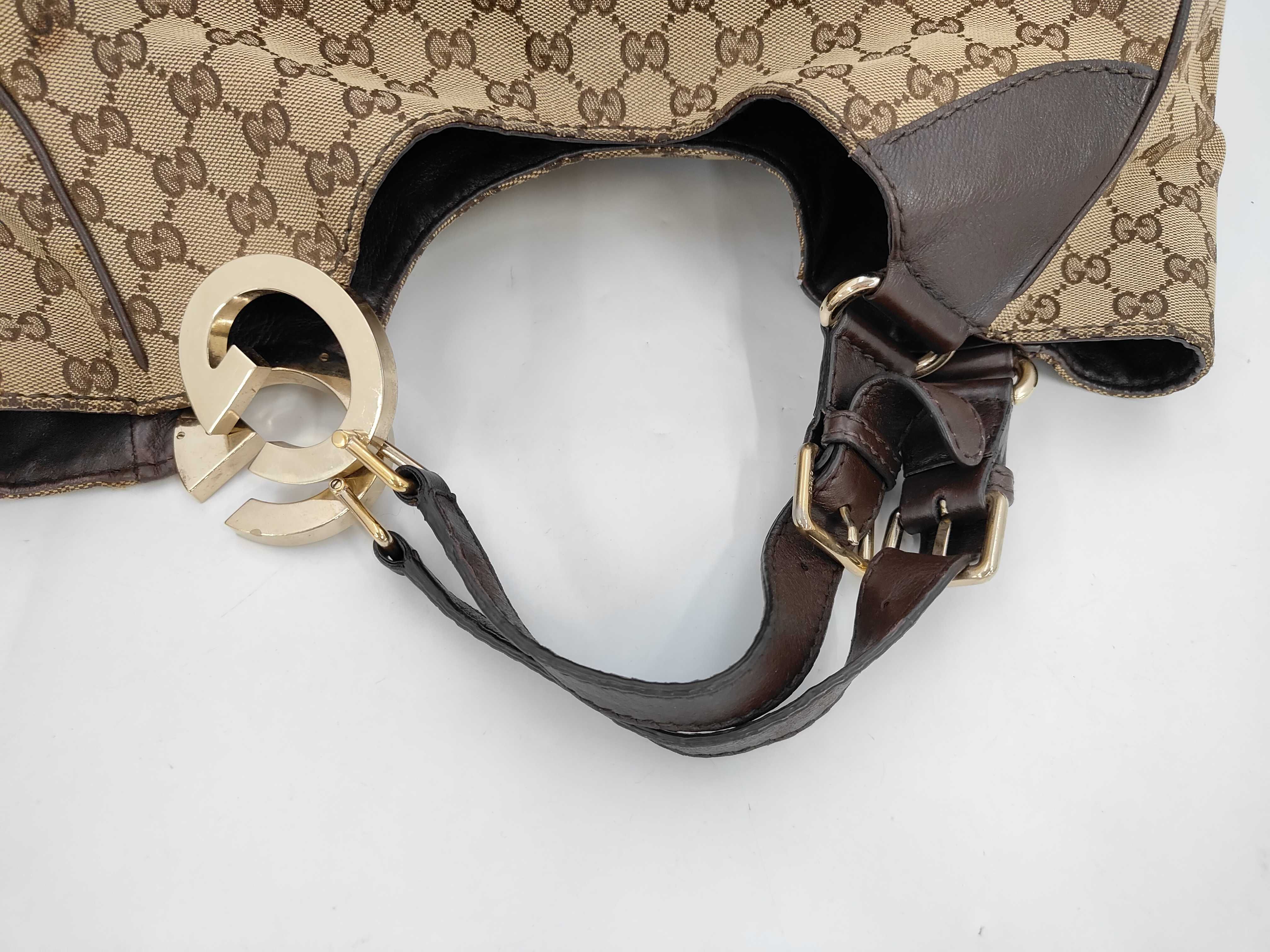 GG Interlocking Shoulder Bag Brown 203504 Handbag — view 5