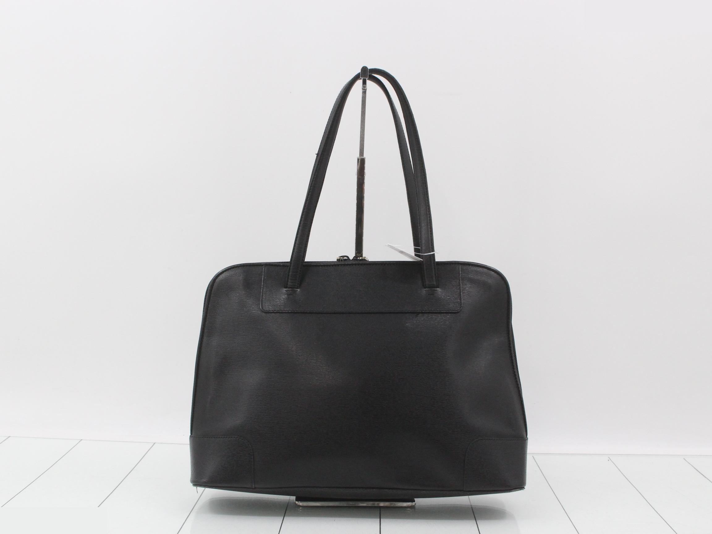 Leather Black Shoulder Bag — view 2