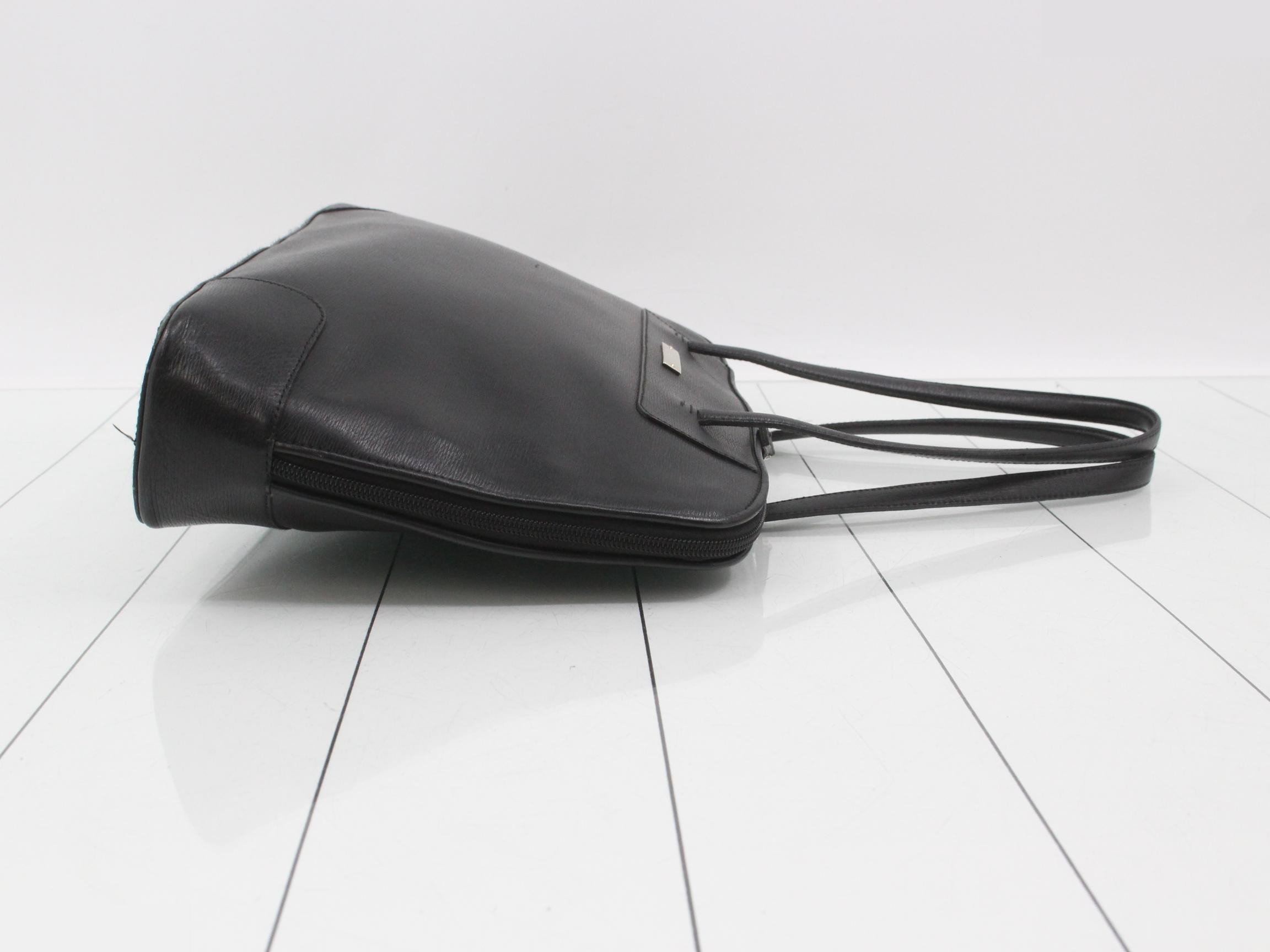 Leather Black Shoulder Bag — view 3