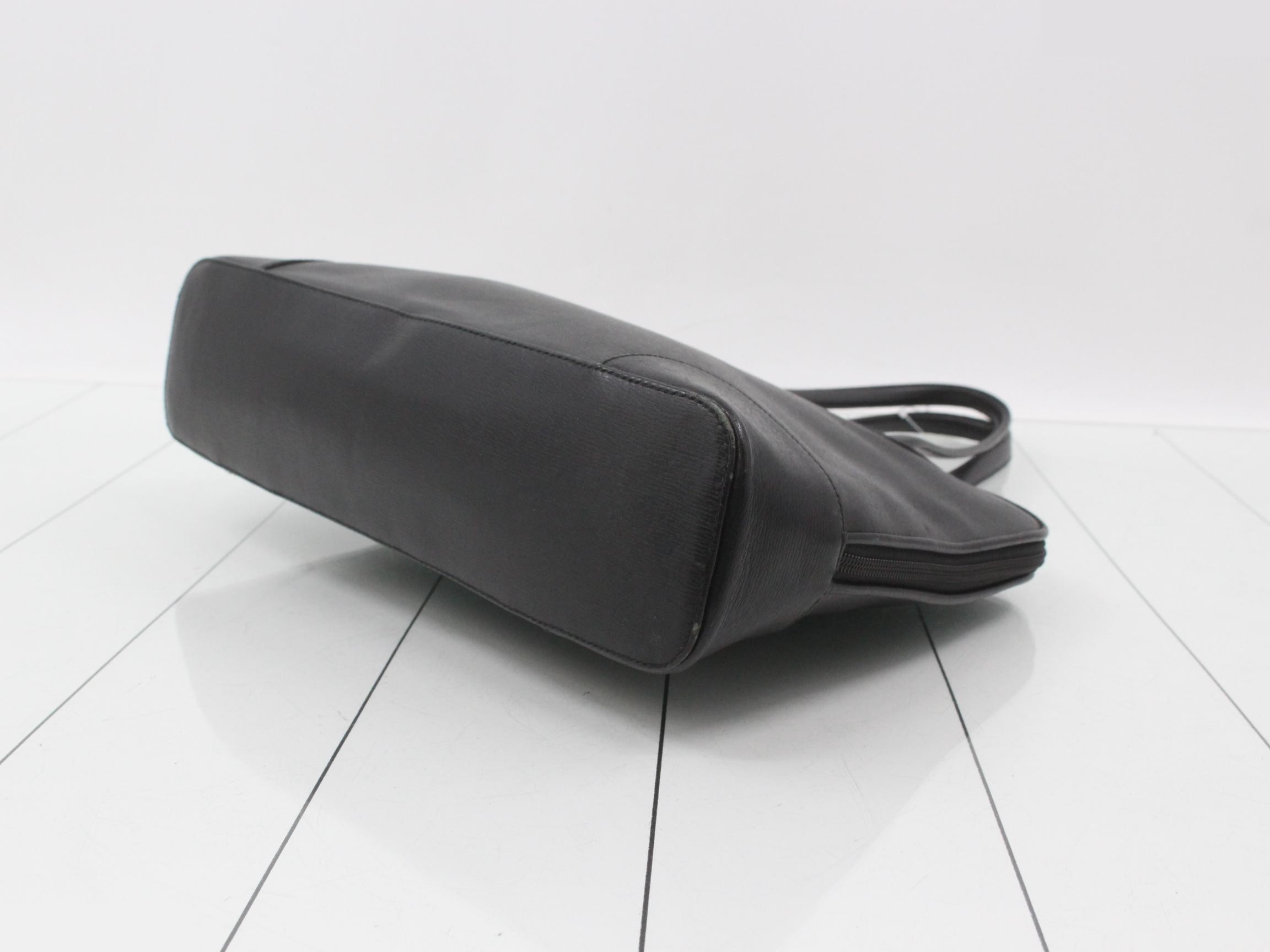 Leather Black Shoulder Bag — view 6
