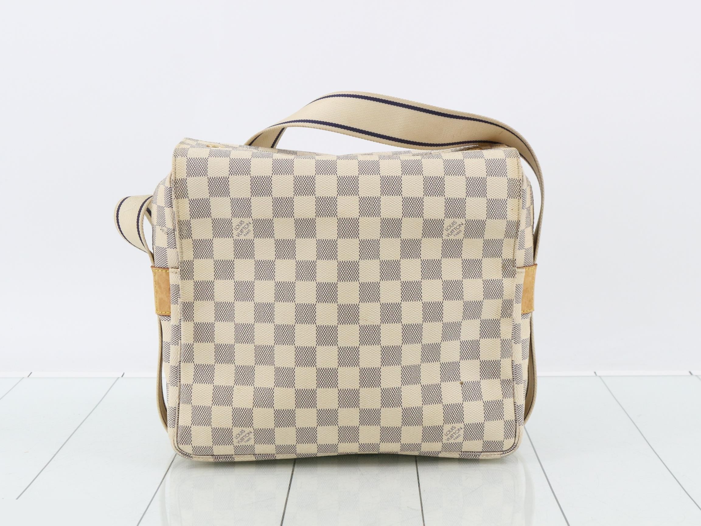 Damier Azur Shoulder Bag (Nav) — view 2