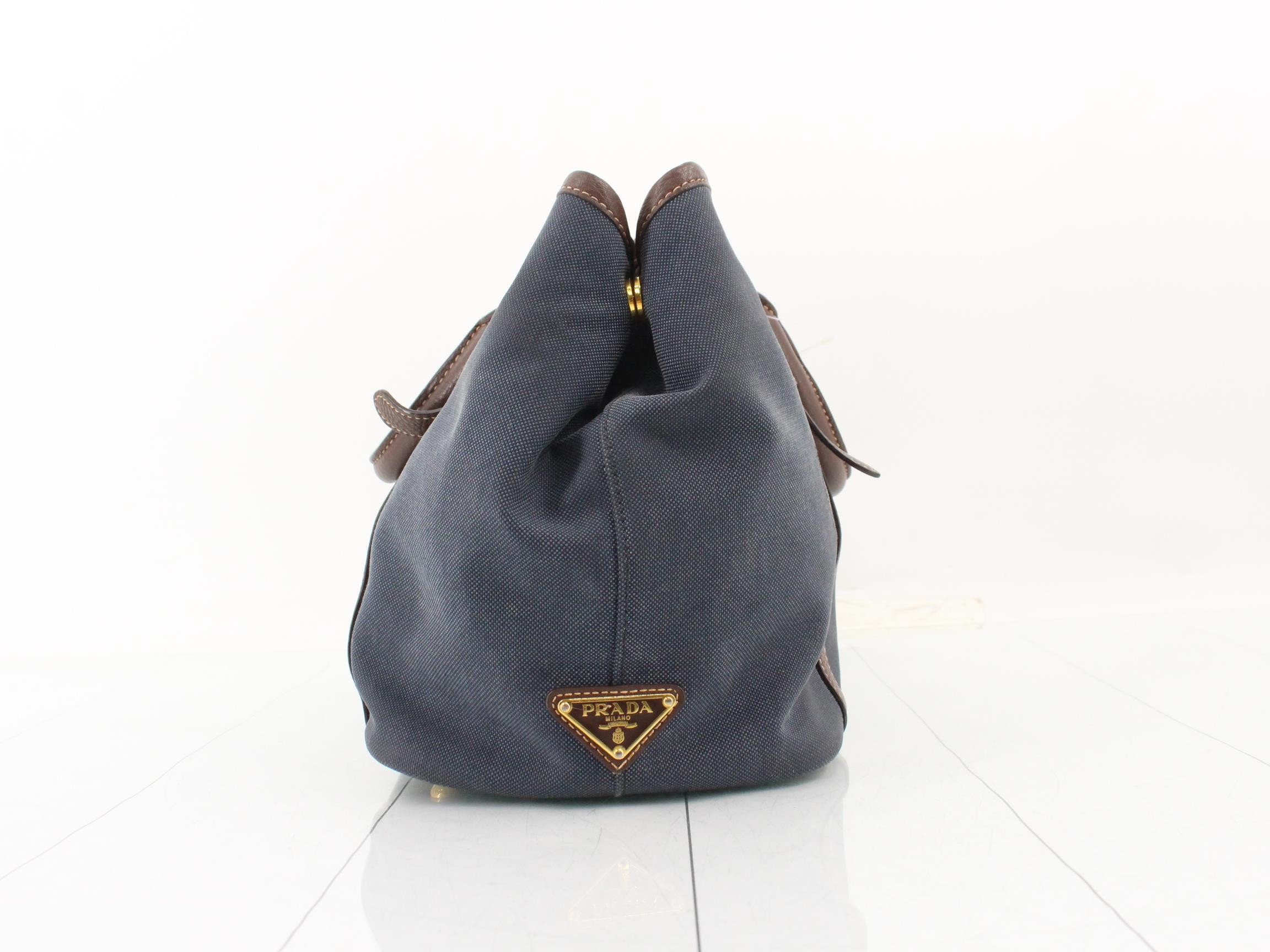 Jacquard tote bag, navy — view 4
