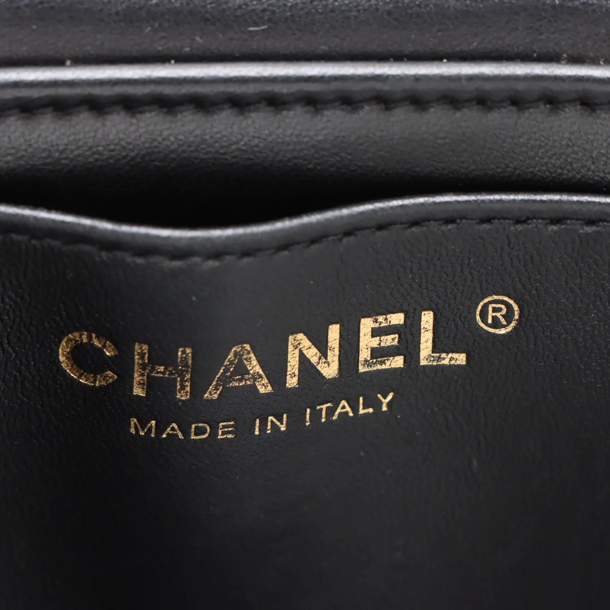 Matelassé Lambskin 2-Way Shoulder Bag, Black with Gold Hardware, A40HA13E, Random Plate, AS1626 — view 10