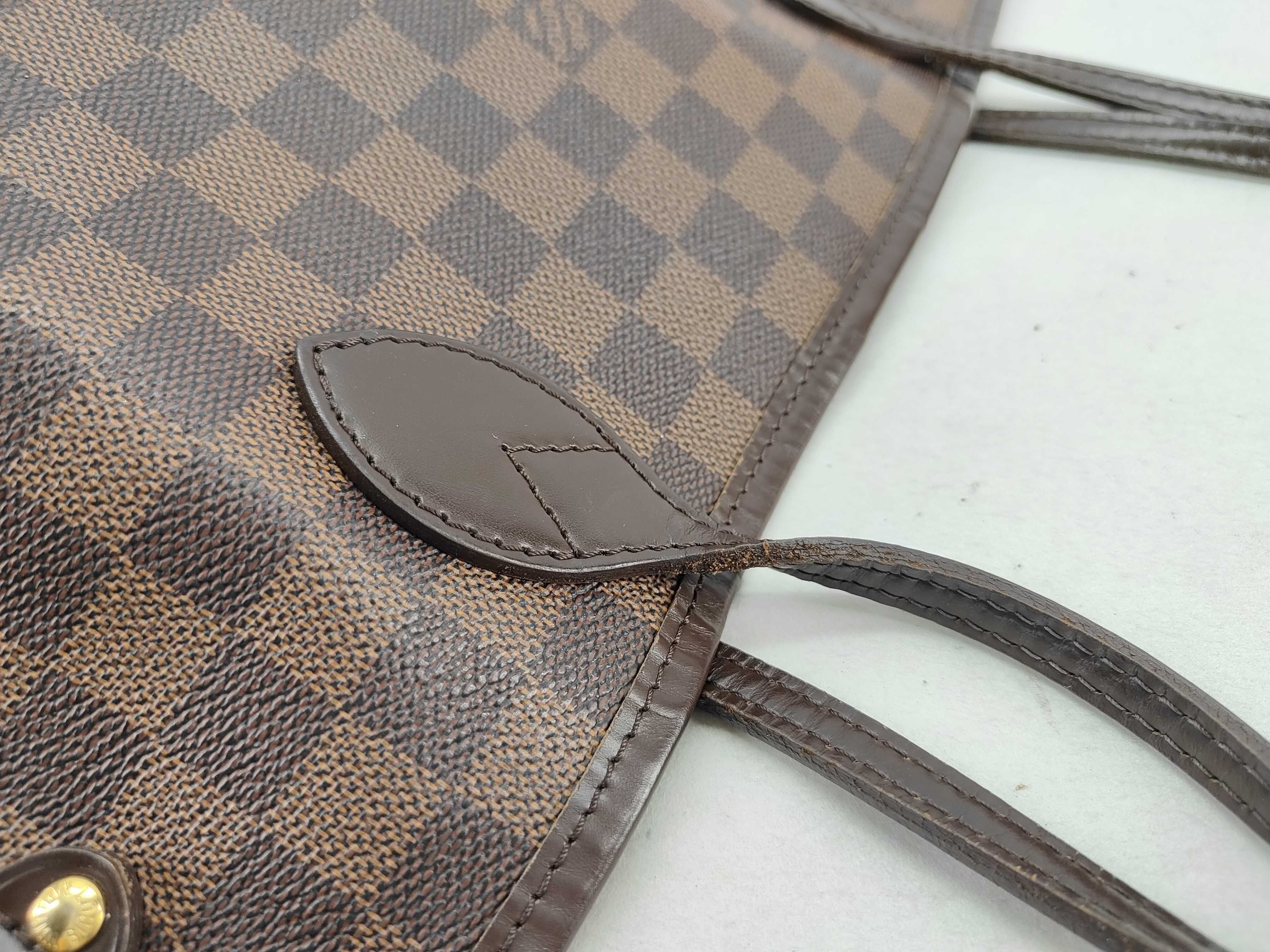 Damier Neverfull MM Tote Bag N51105 AR4160 Brown — view 6