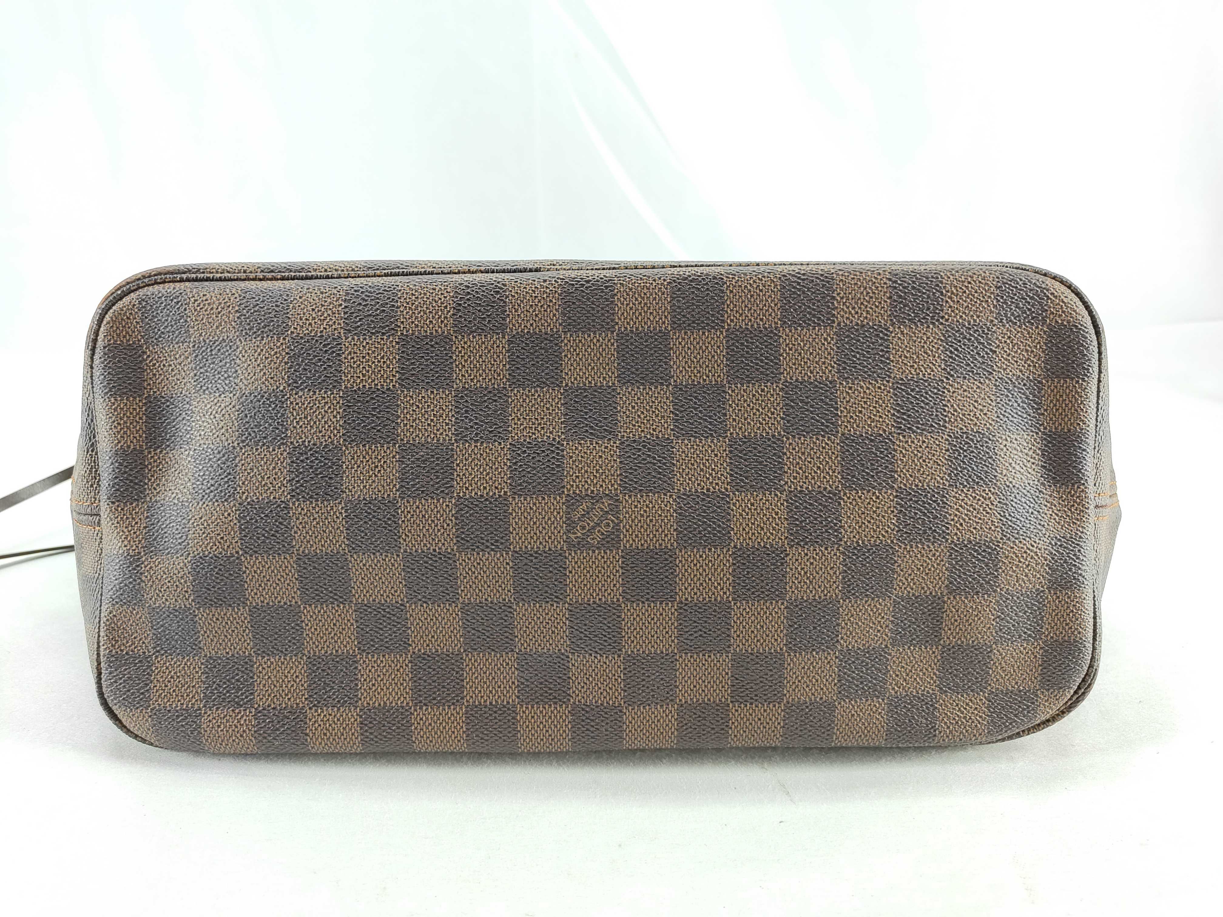 Damier Neverfull MM Tote Bag N51105 AR4160 Brown — view 9