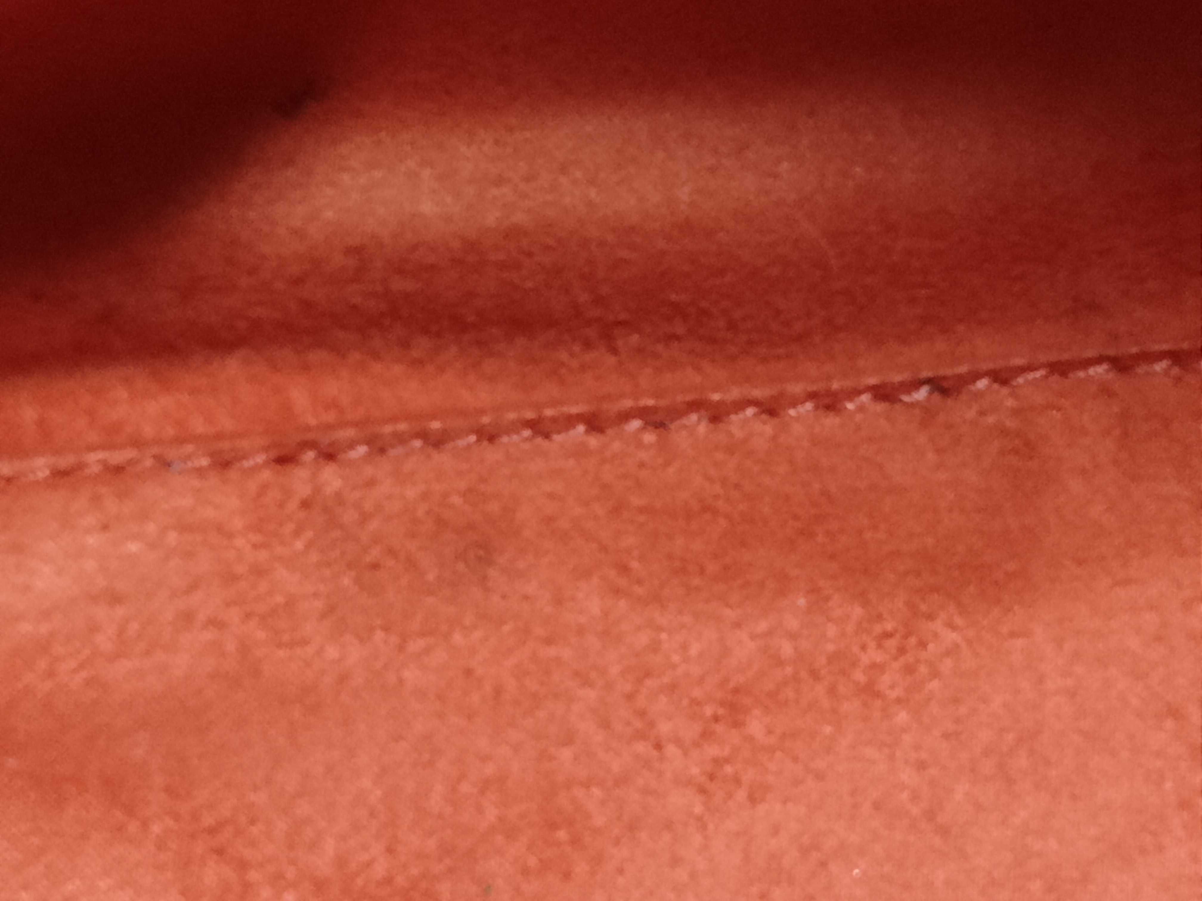 Micro Shopper Tote Bag, Leather, Red, Handbag — view 14