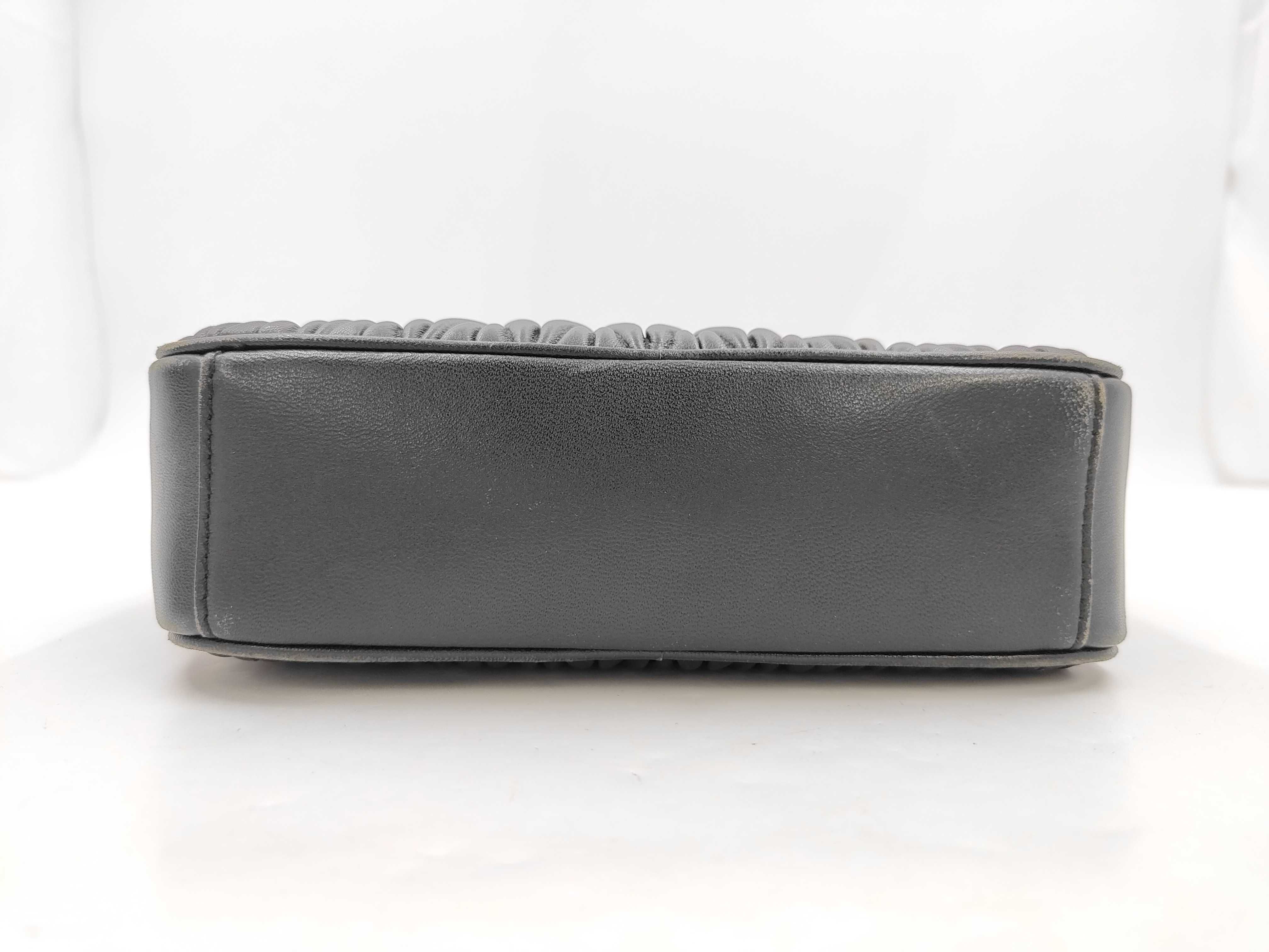 Matelassé Chain Shoulder Bag, Black Shoulder Bag — view 4
