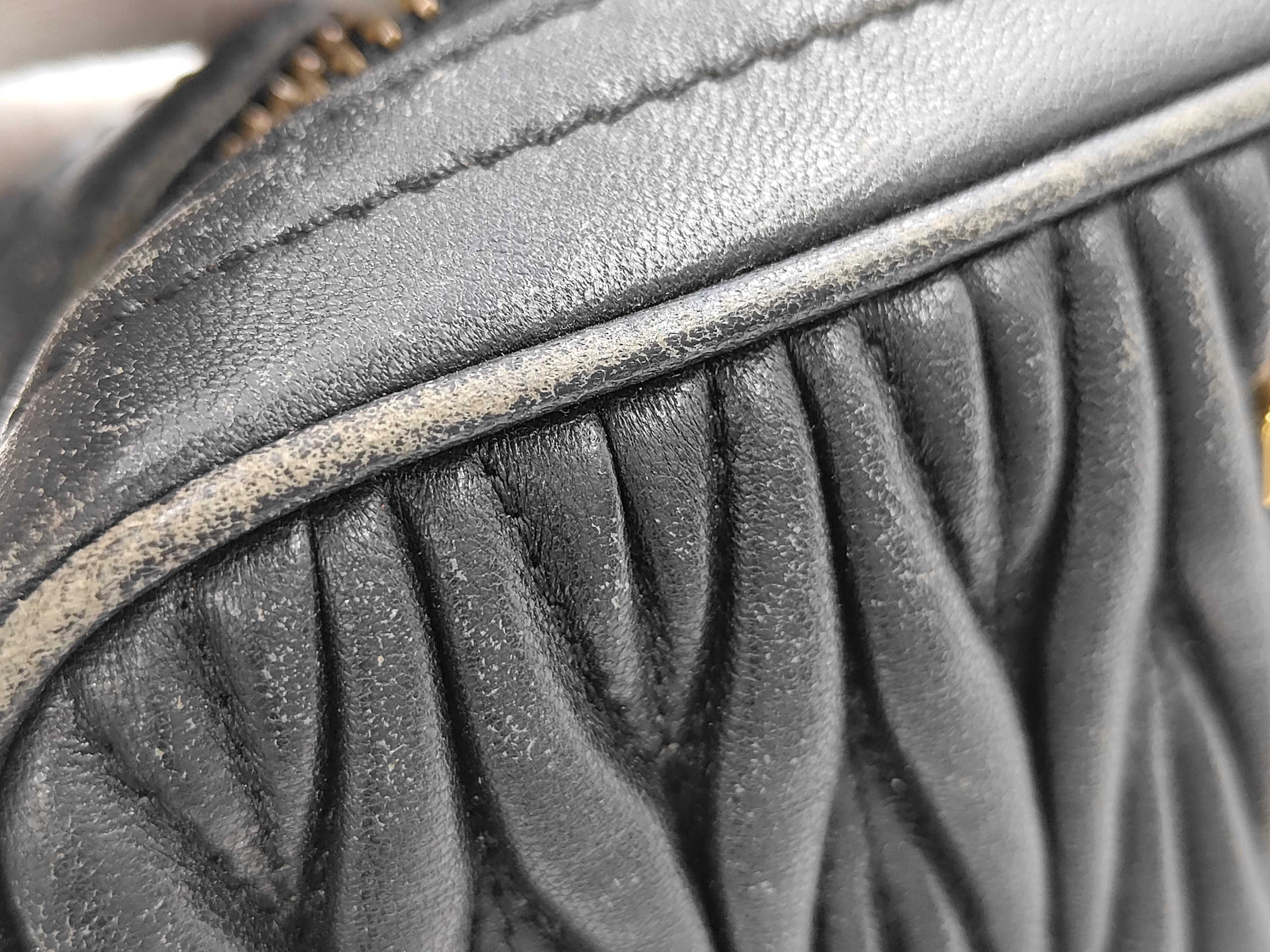 Matelassé Chain Shoulder Bag, Black Shoulder Bag — view 8