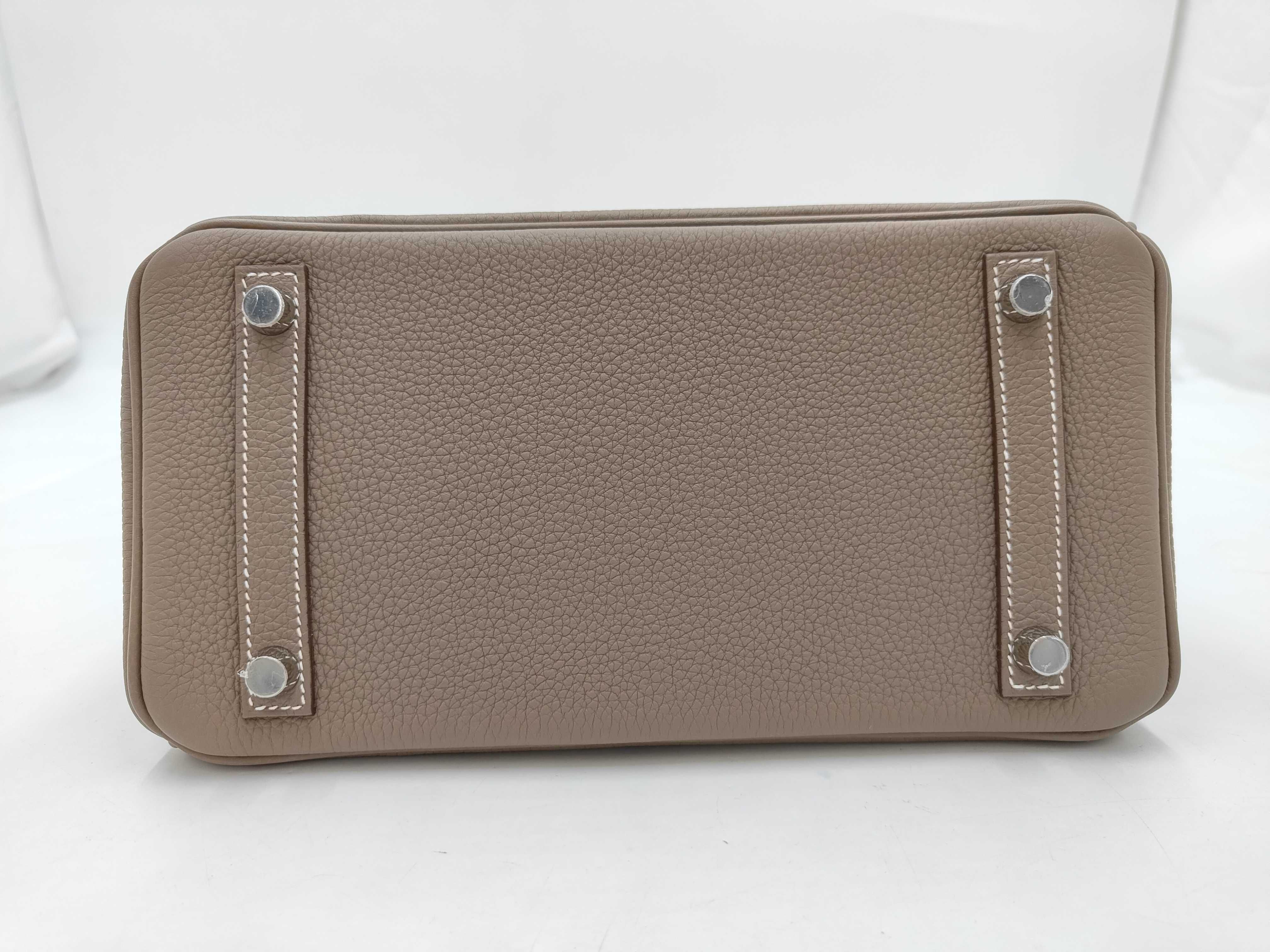 Birkin 25 G stamp Etoupe handbag — view 7