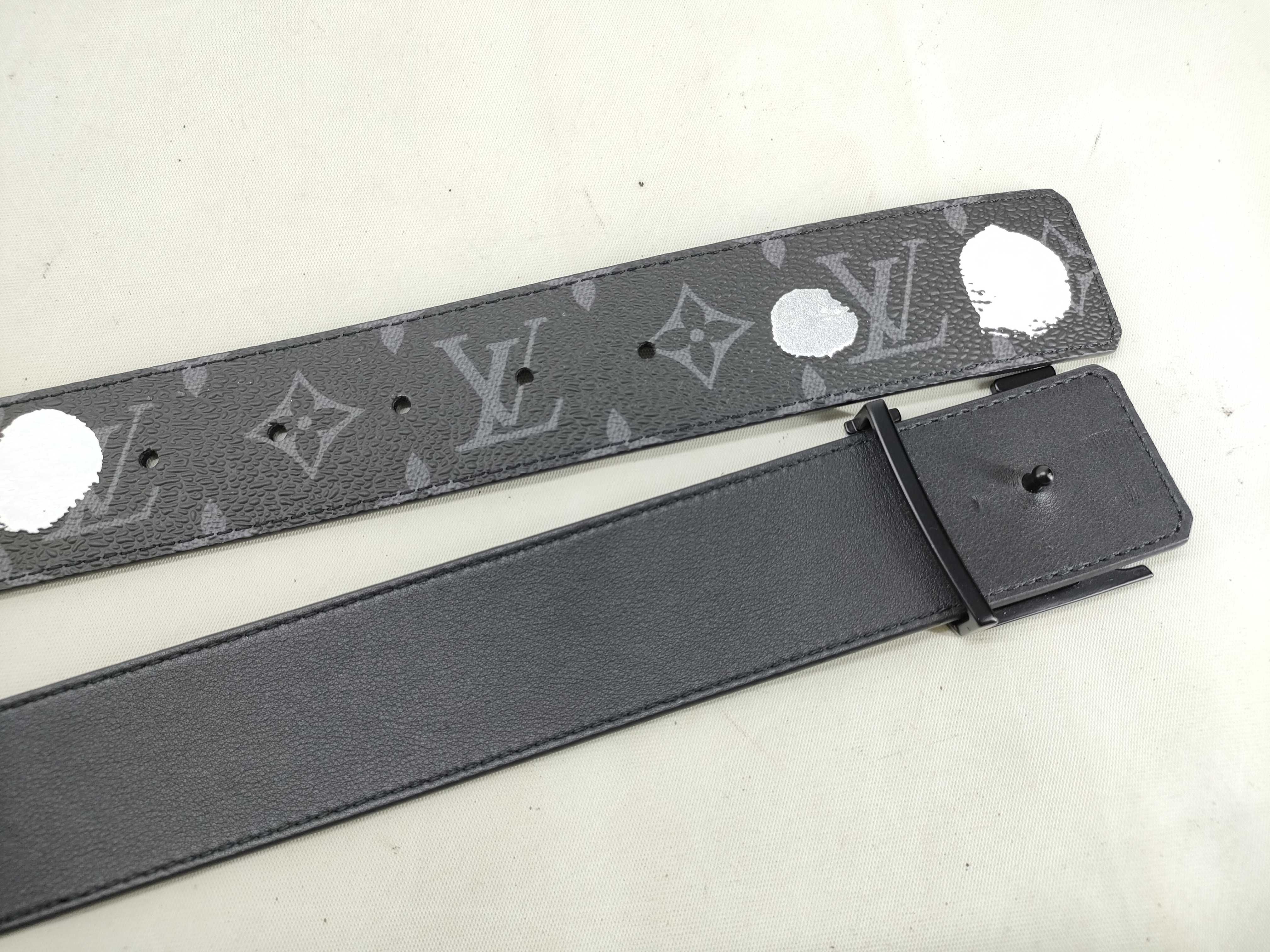 LV x YK Monogram Eclipse Belt with LV Initials (M0654) — view 4
