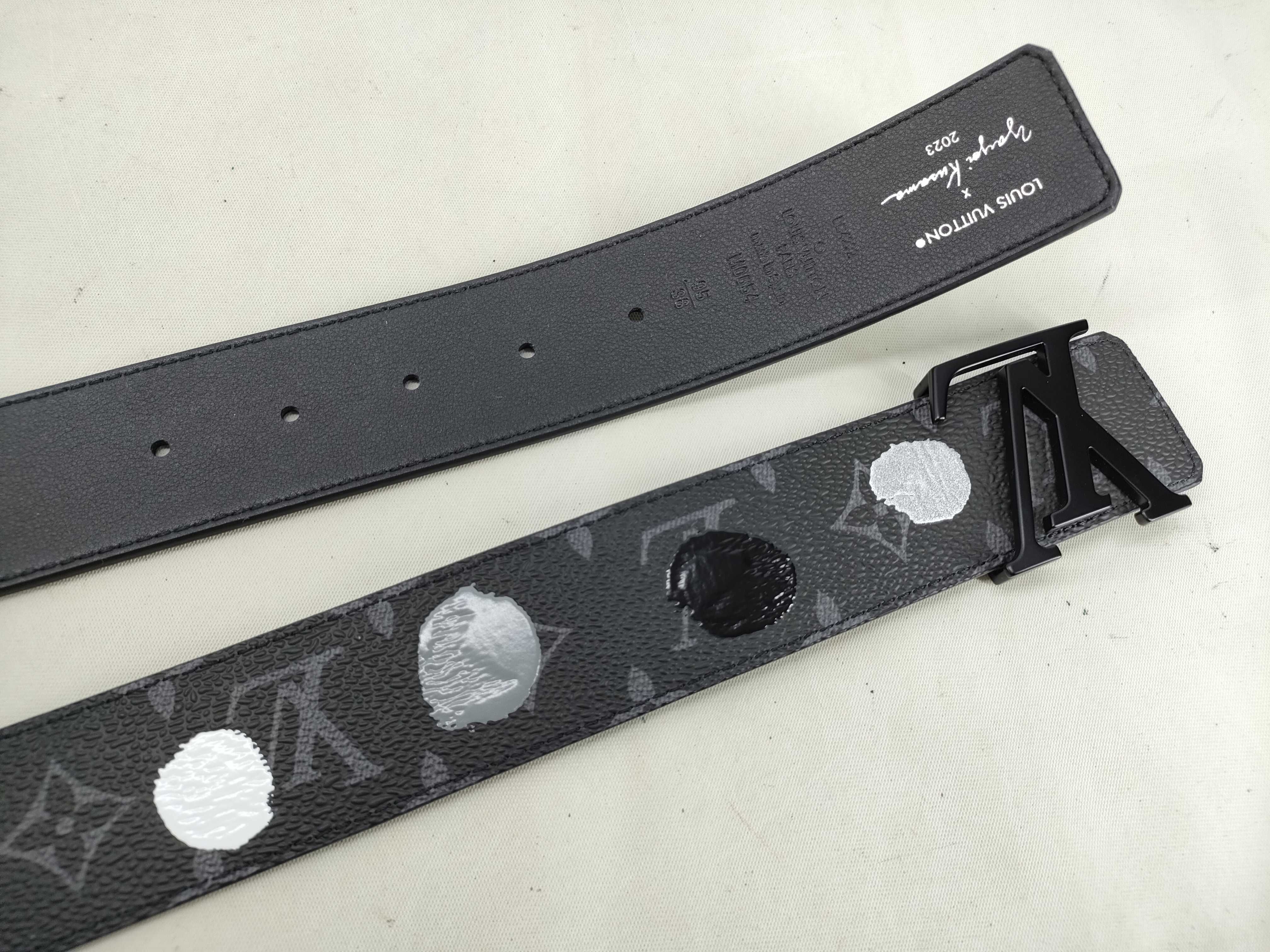 LV x YK Monogram Eclipse Belt with LV Initials (M0654) — view 5