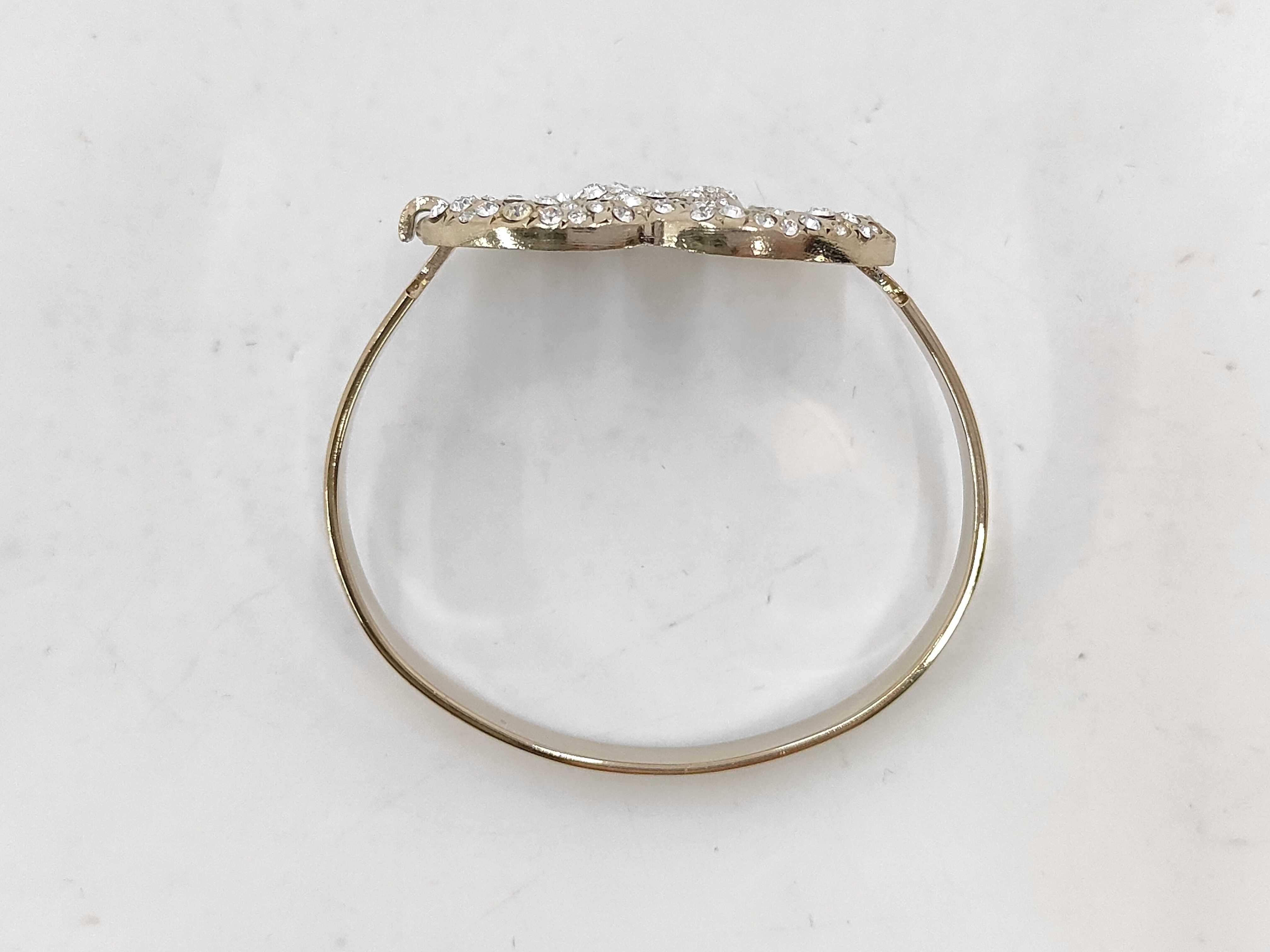 04A Coco Mark Rhinestone Silver Bracelet (Bracelet/Bangle) — view 2