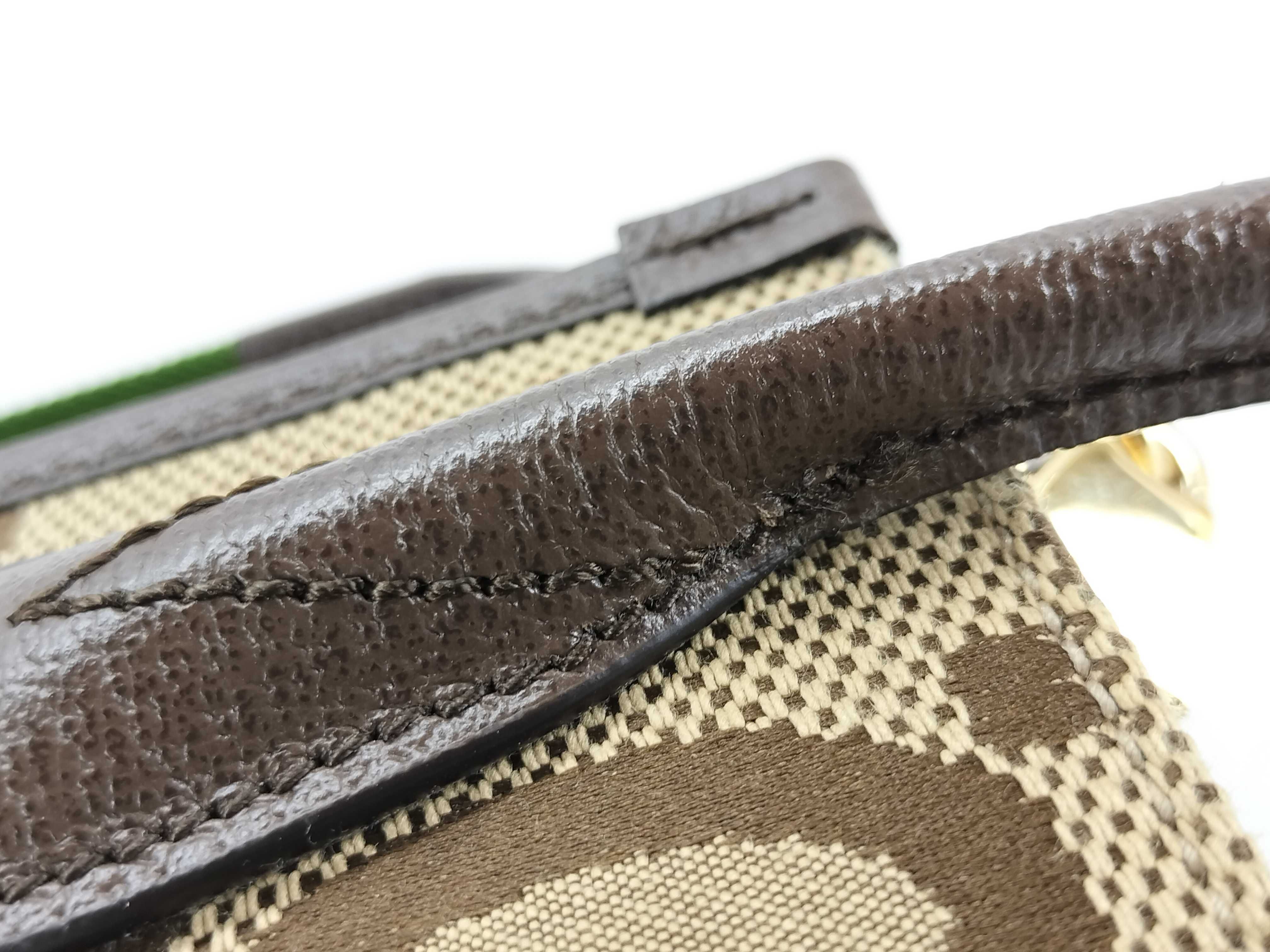 GG Canvas Jumbo GG Canvas x Leather 2-Way Handbag Beige x Brown 699406 Handbag — view 6