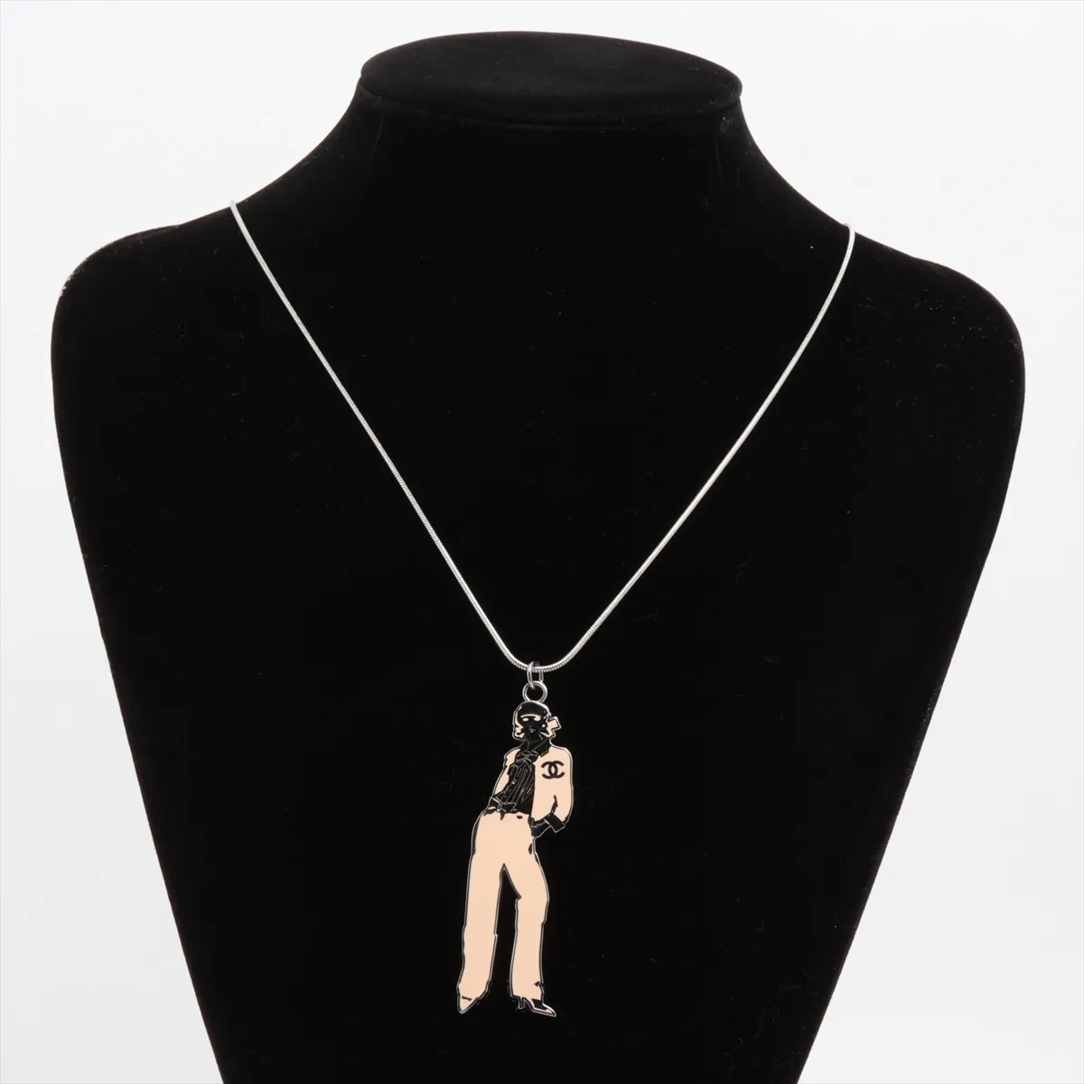 Mademoiselle 03P Necklace GP Silver x Pink — view 5