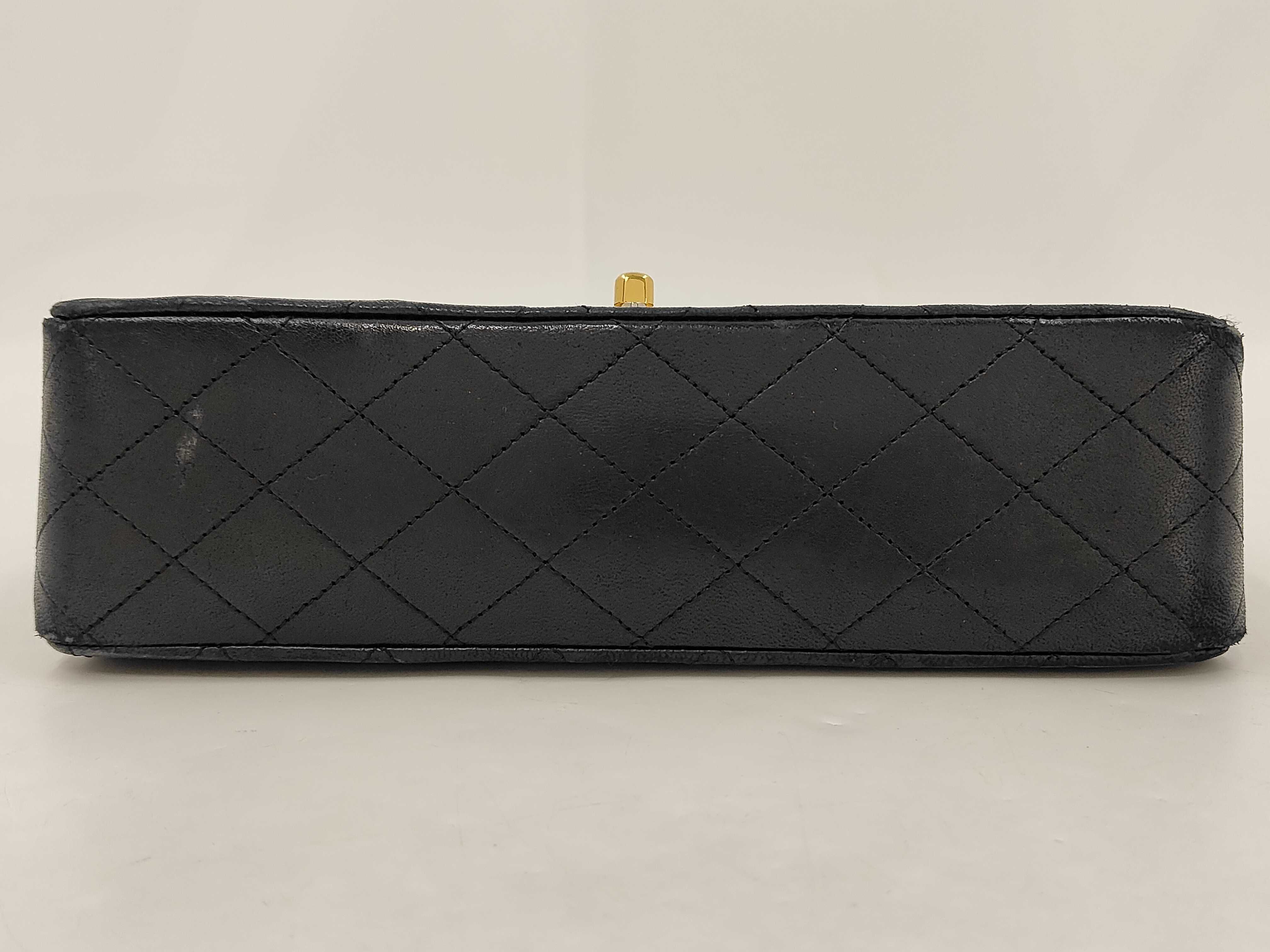 Lambskin Matelassé Double Flap Double Chain Shoulder Bag — view 6