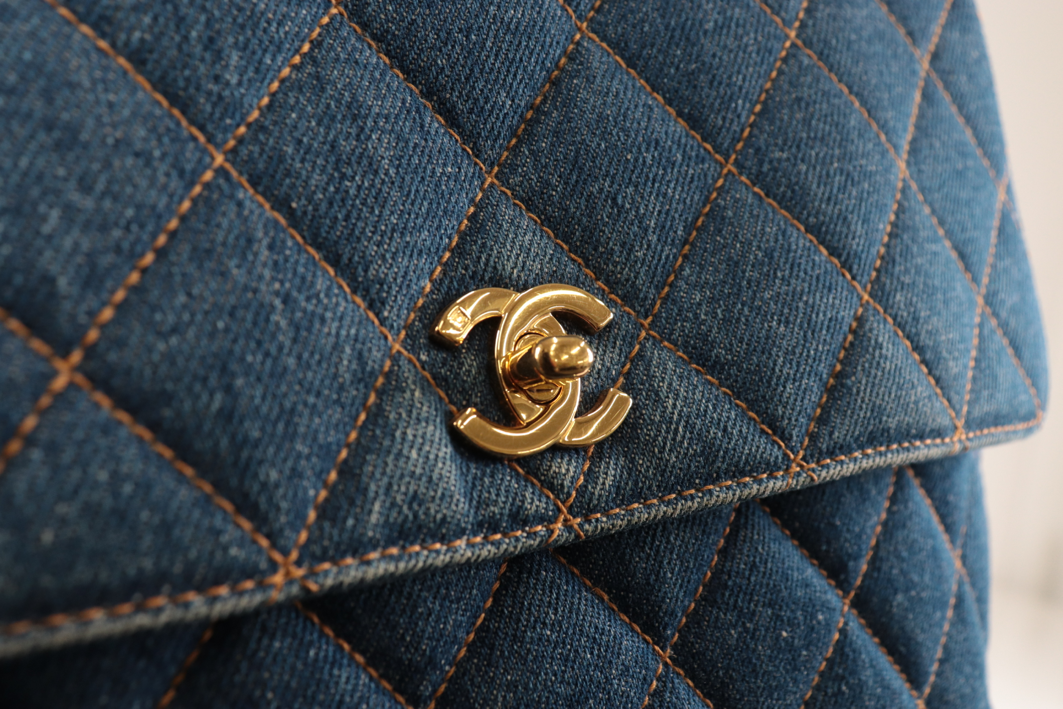 Denim Handbag, Blue, Series 4 — view 7