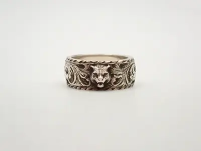 Animal Ring, 925 Sterling Silver, 11.6g