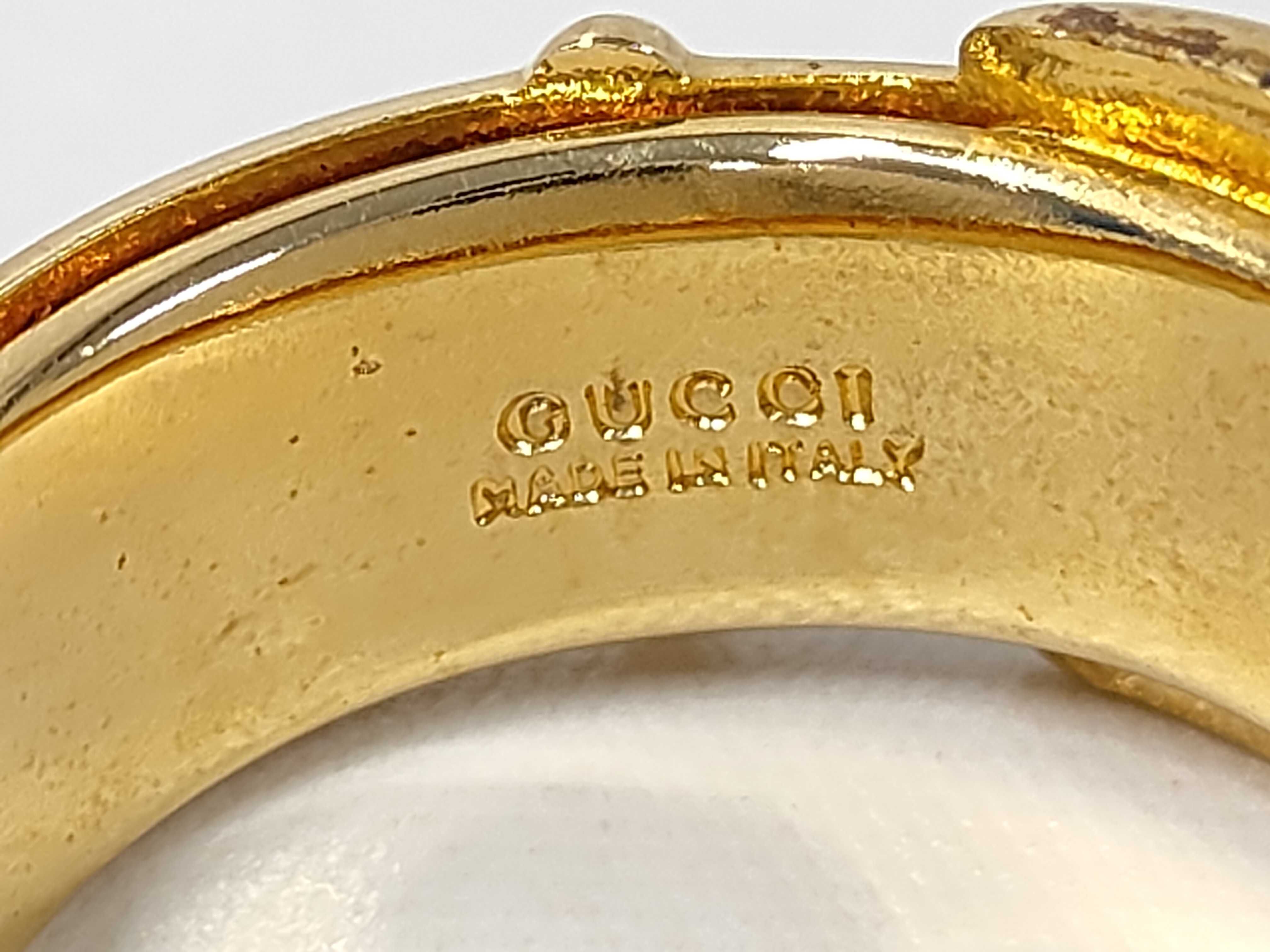 belt motif scarf ring, gold, other accessories — view 5