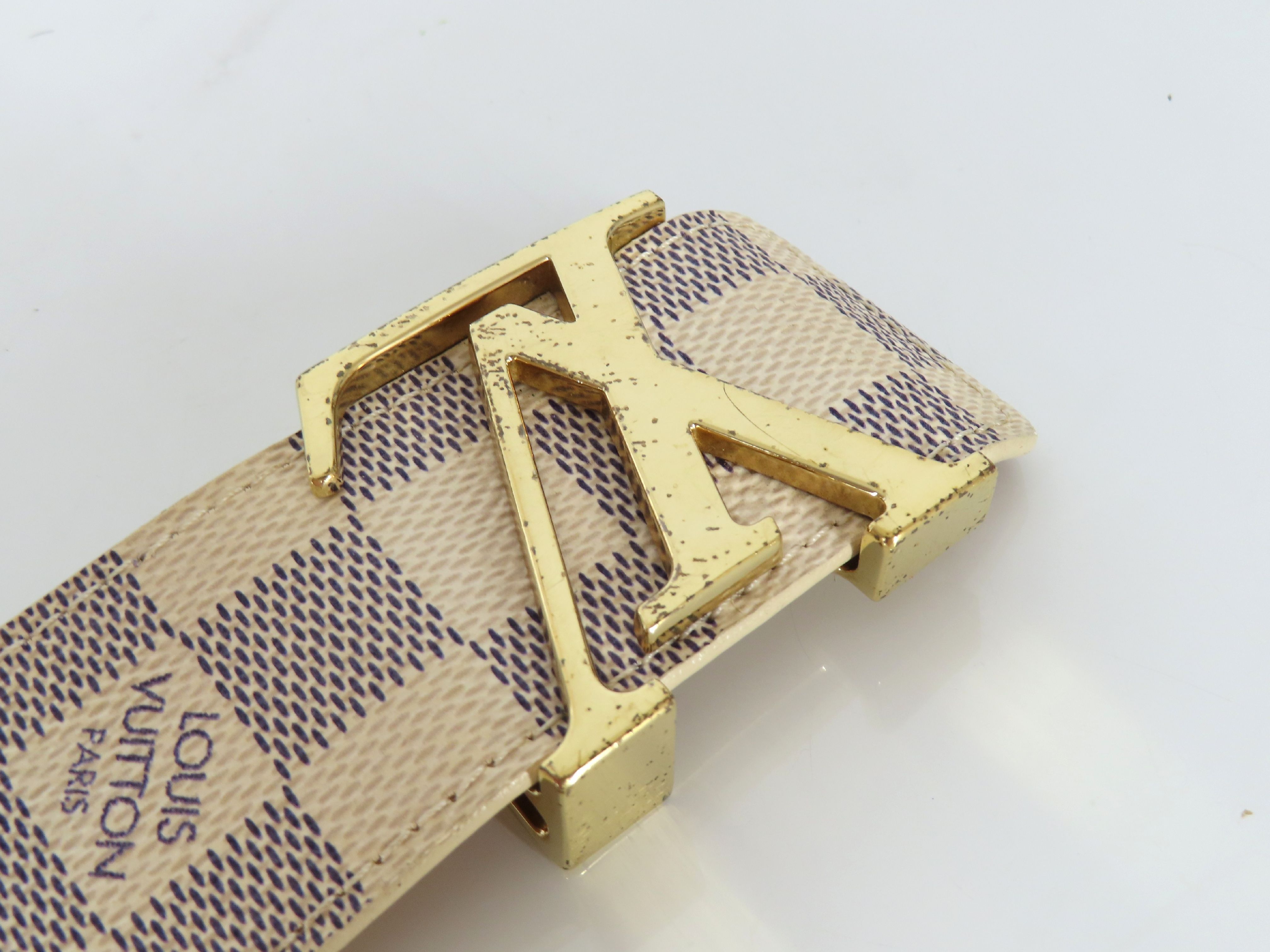 Damier Azur Belt, Beige, Size 95/38 — view 3