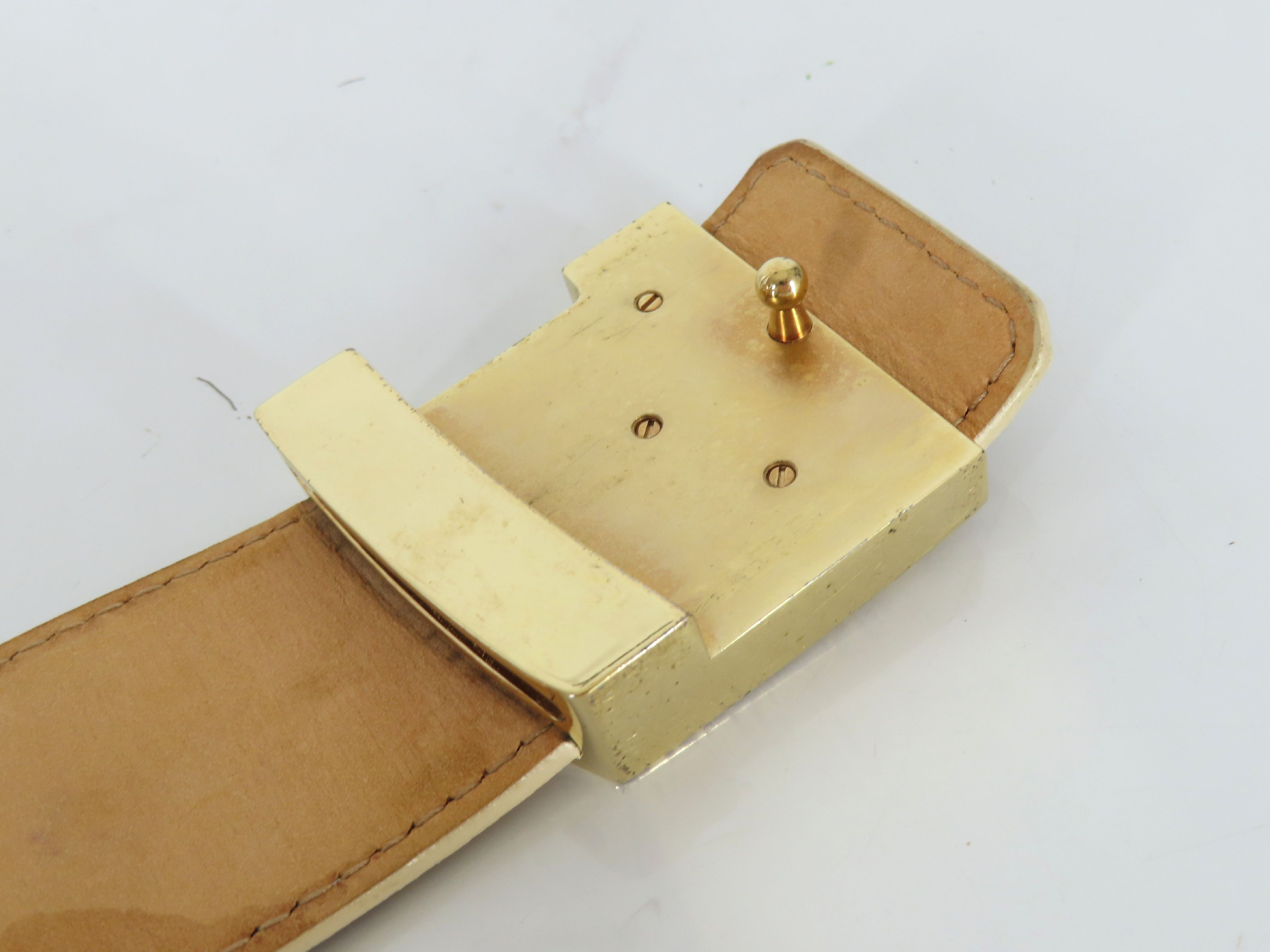 Damier Azur Belt, Beige, Size 95/38 — view 4