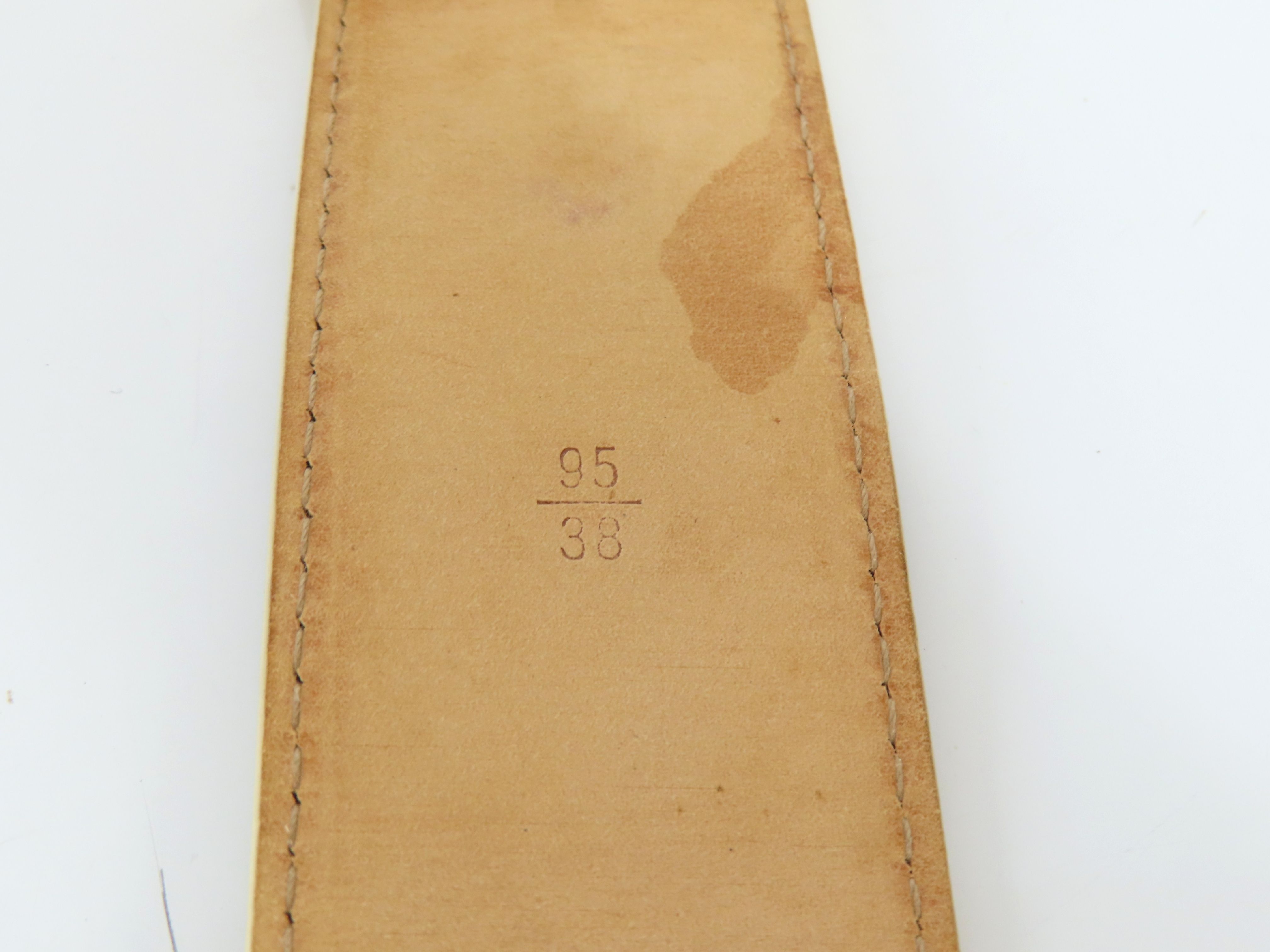 Damier Azur Belt, Beige, Size 95/38 — view 5