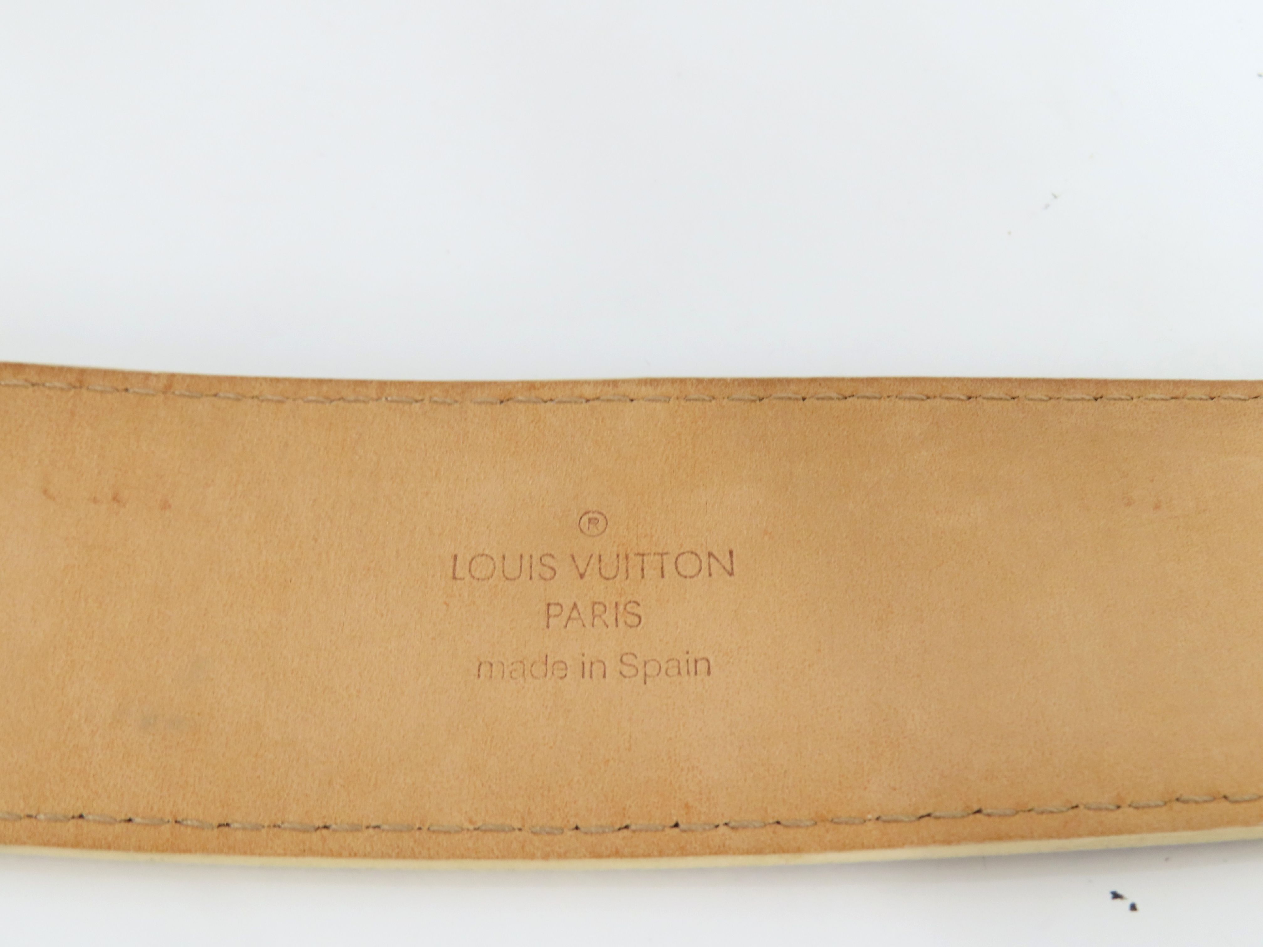 Damier Azur Belt, Beige, Size 95/38 — view 6