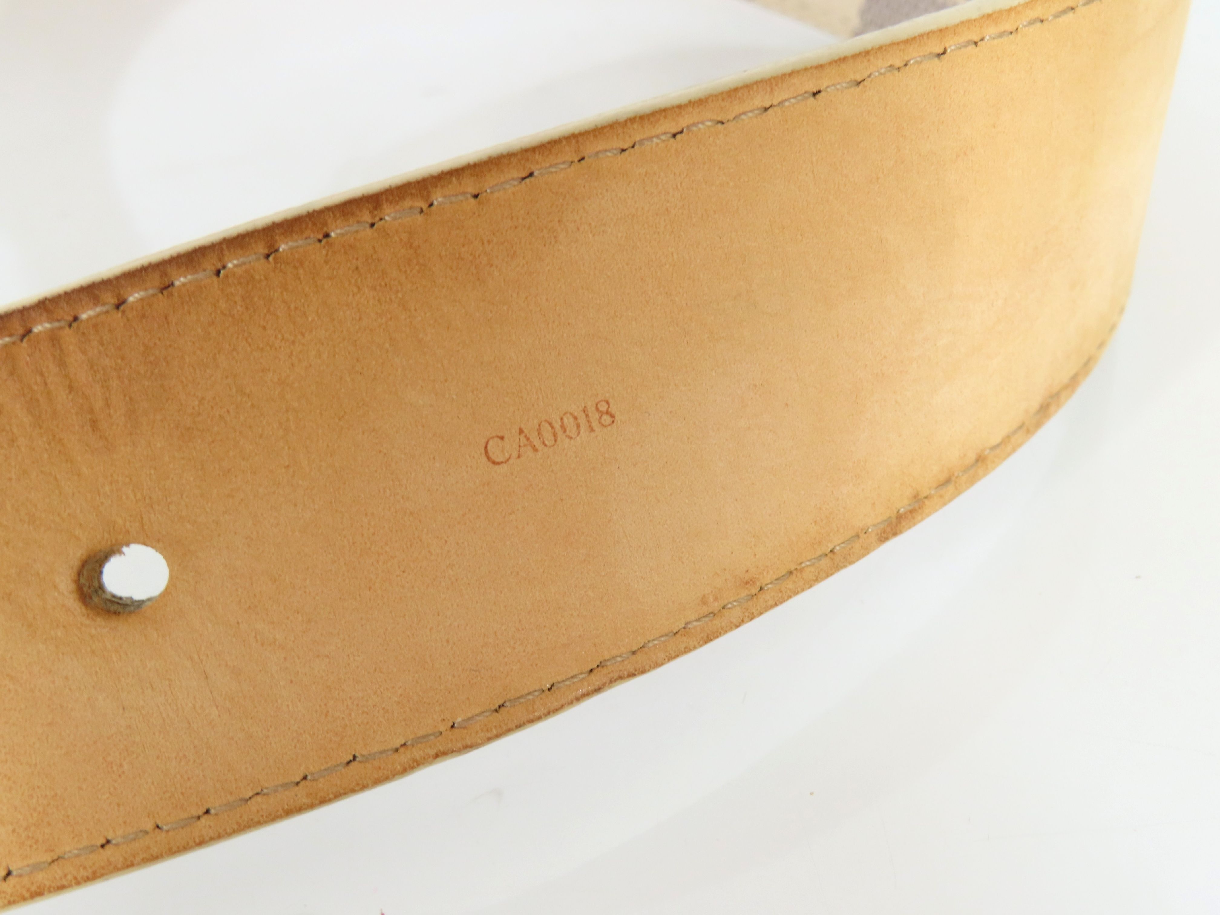 Damier Azur Belt, Beige, Size 95/38 — view 7