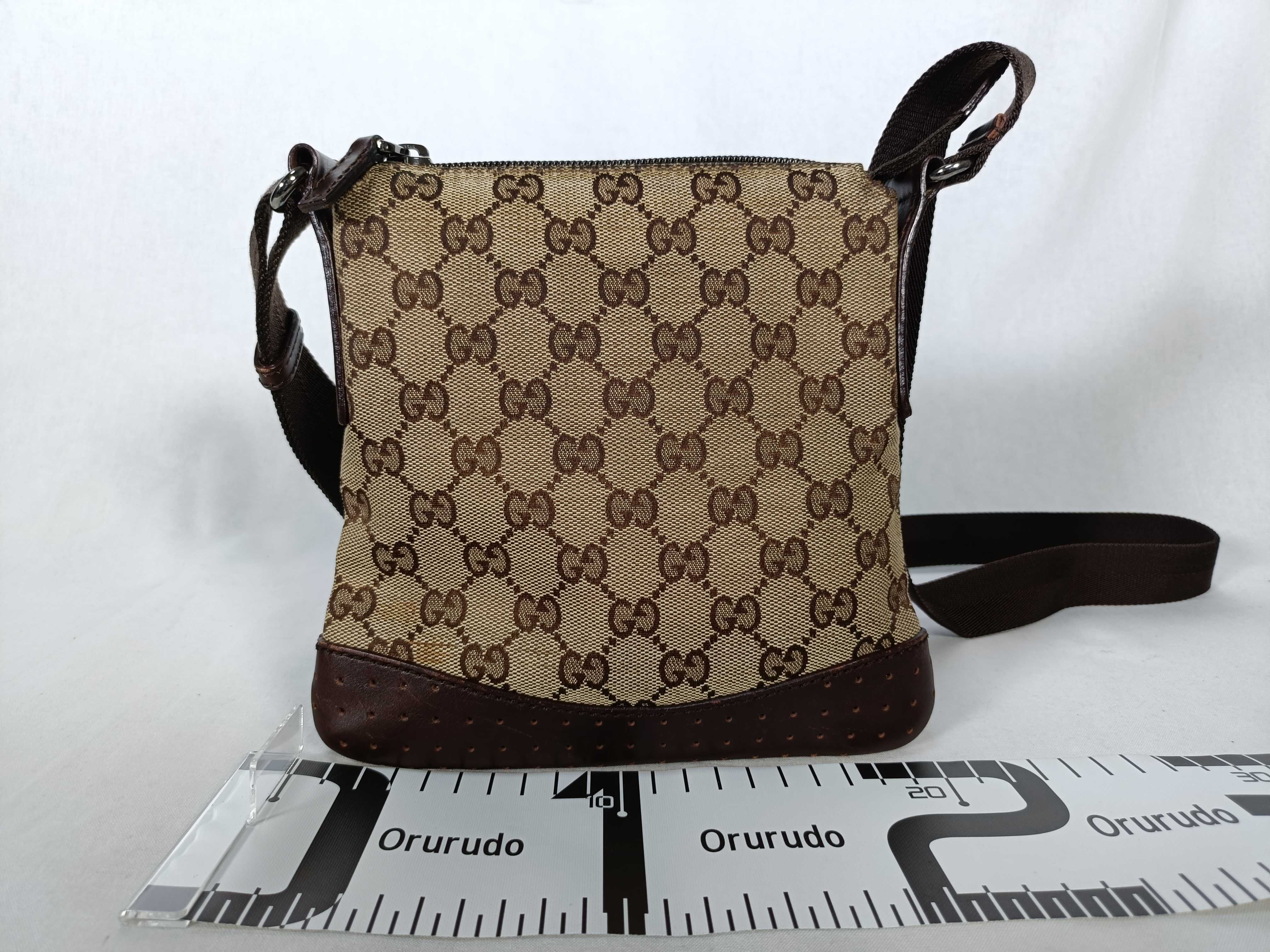 Perforated GG Canvas Shoulder Bag — view 2