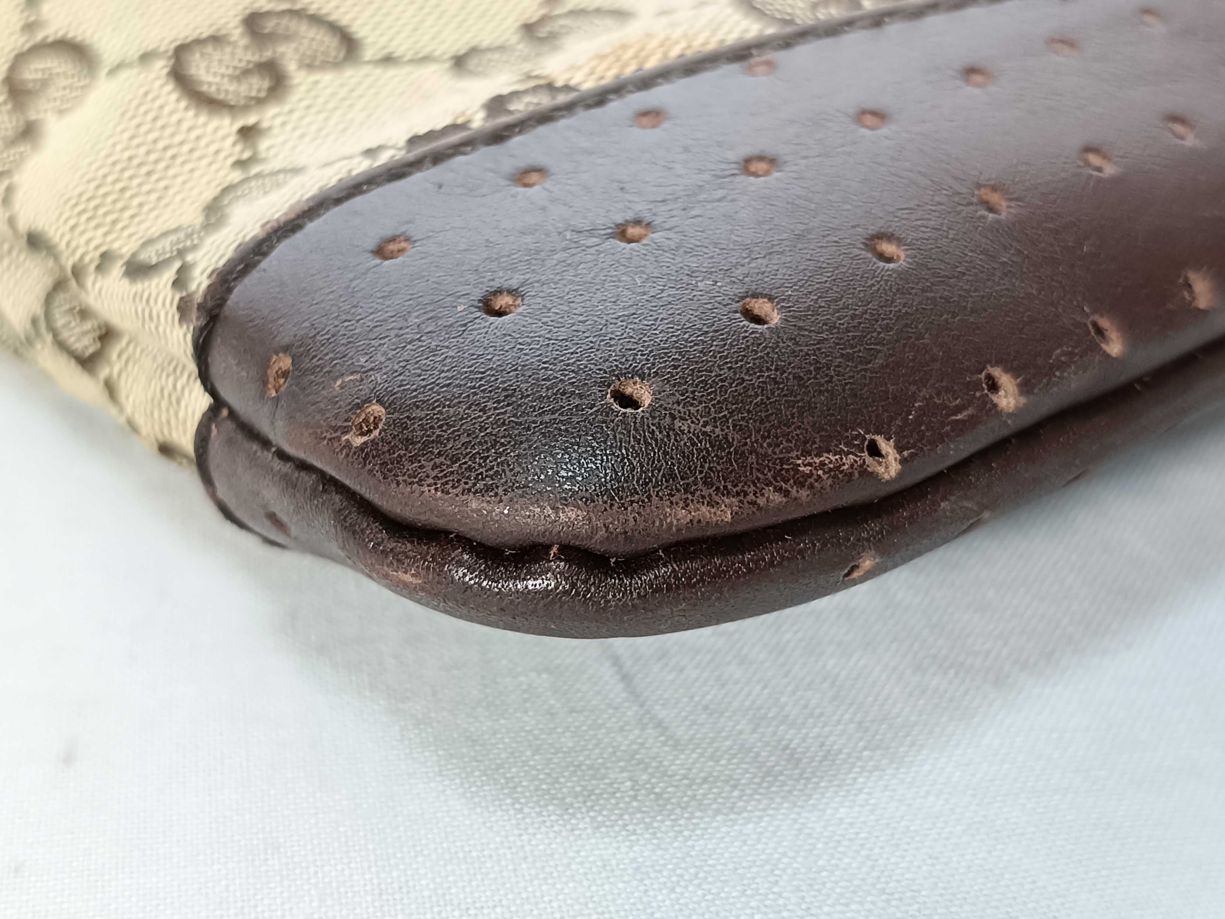Perforated GG Canvas Shoulder Bag — view 5