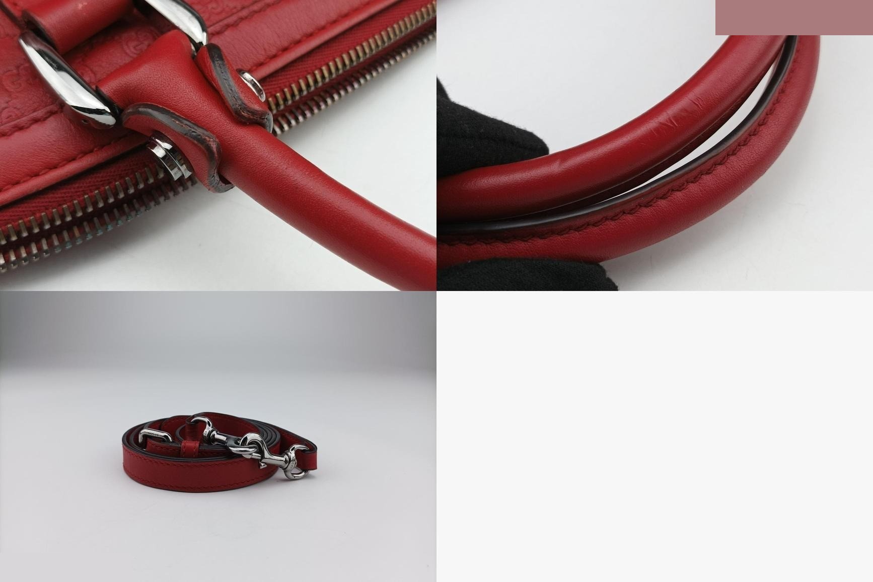 GG Charm Dome Leather Red — view 11