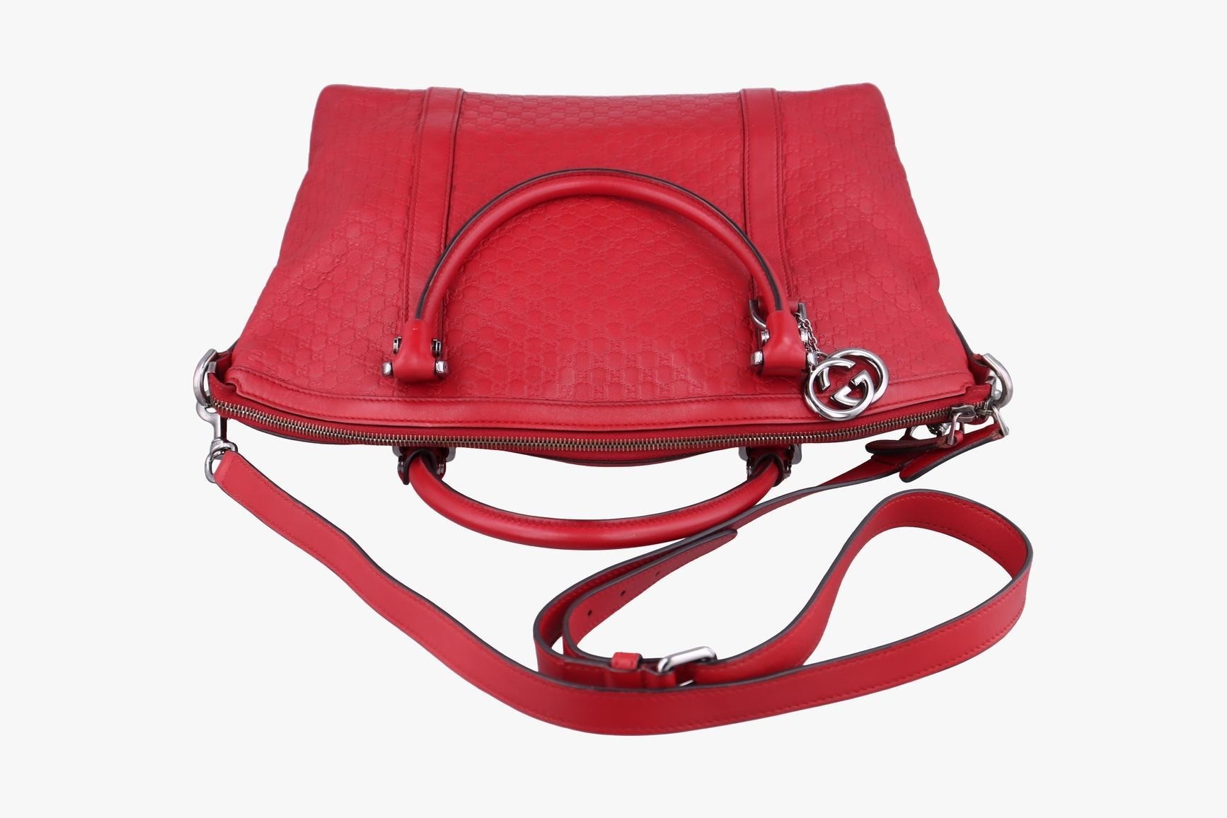 GG Charm Dome Leather Red — view 5