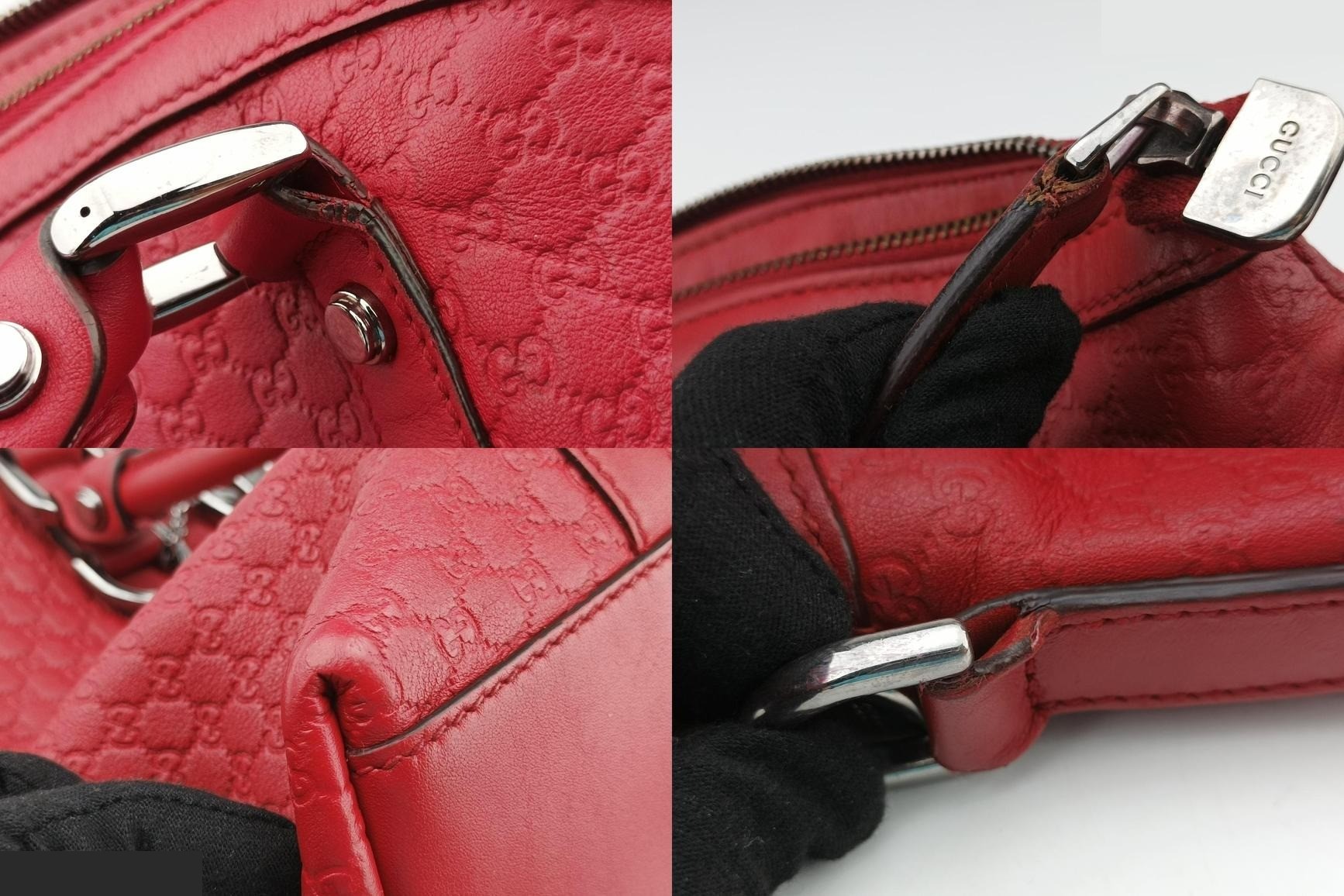 GG Charm Dome Leather Red — view 9