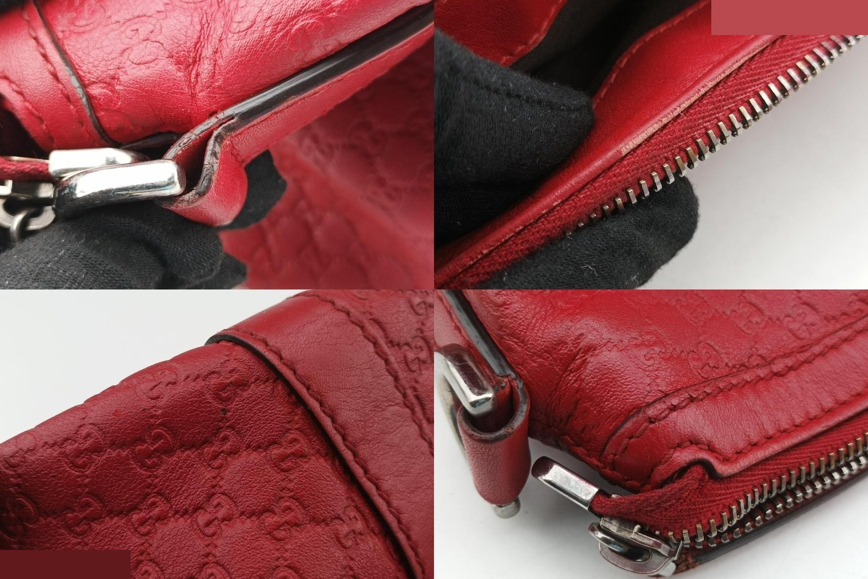 GG Charm Dome Leather Red — view 10