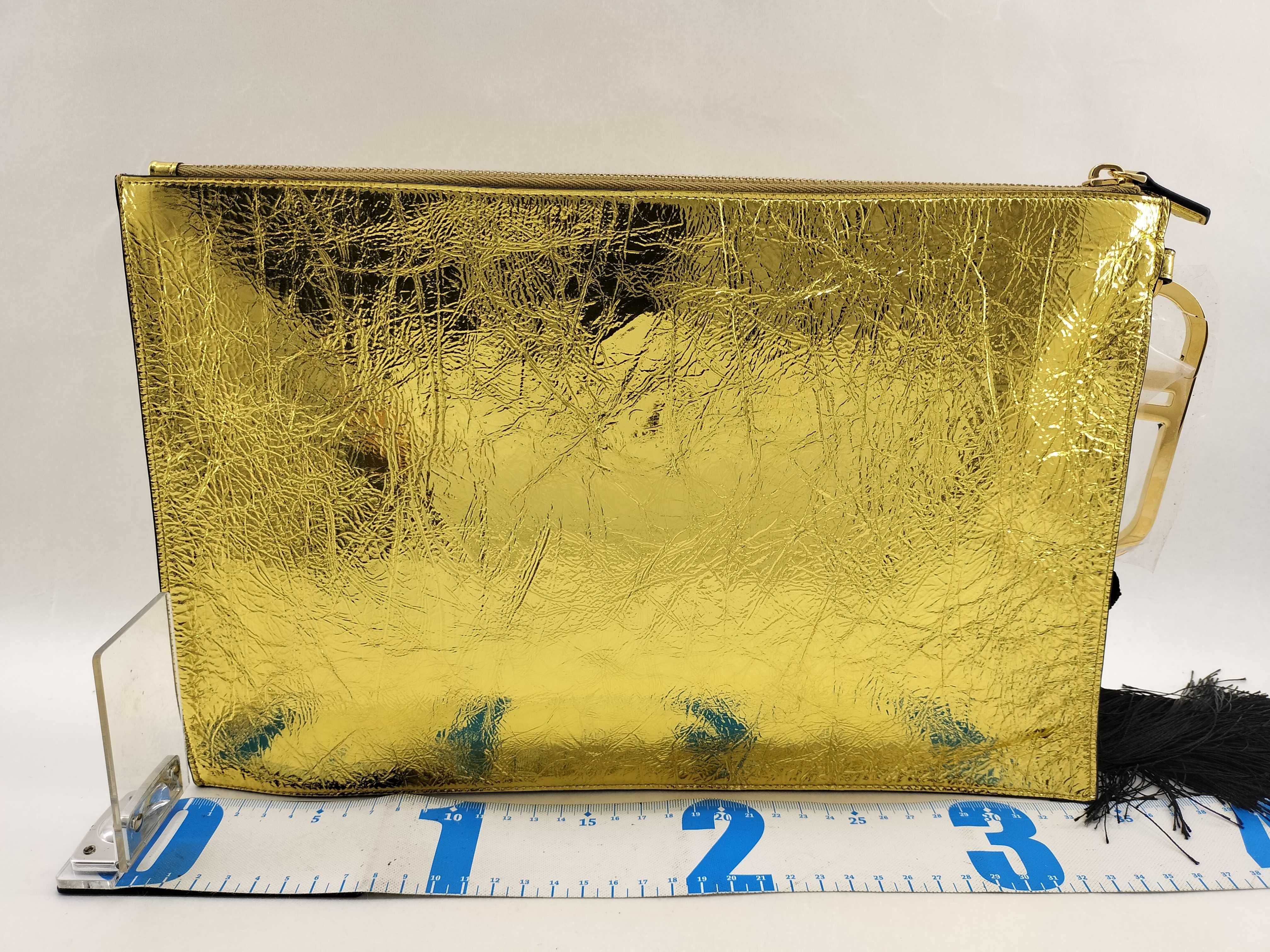 Gold Clutch Bag — view 2