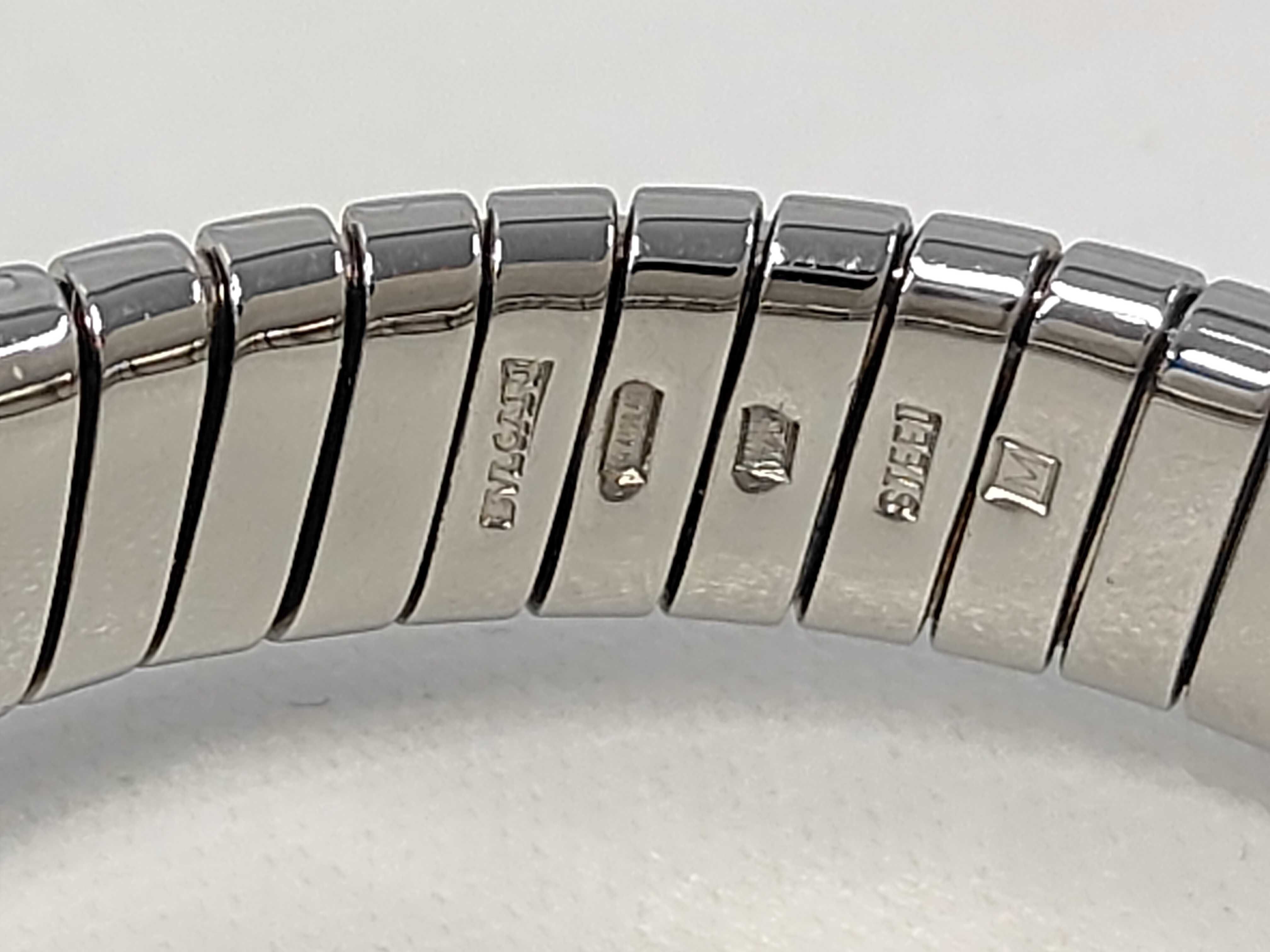 Bulgari Bangle Tubogas Onyx Tubogas Stainless Steel 23.0g Bracelet/Bangle — view 6