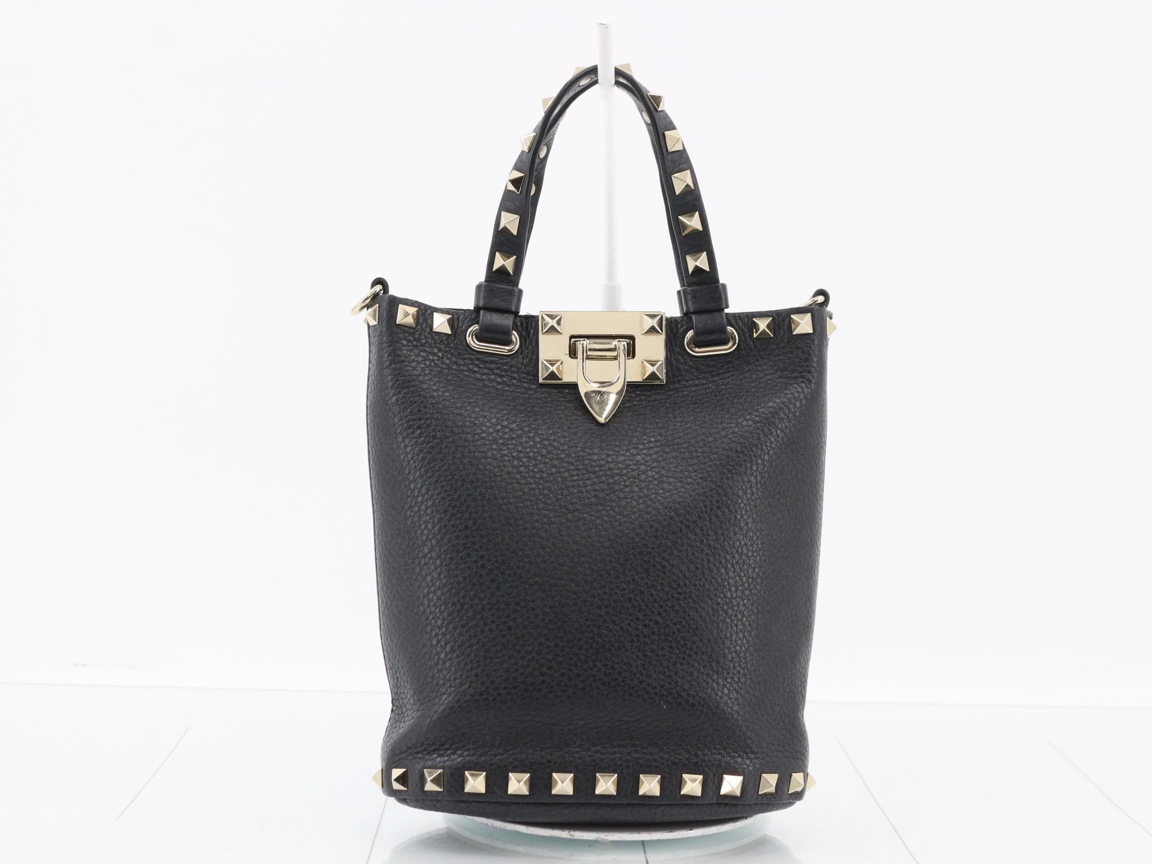 Leather Rockstud 2WAY Handbag