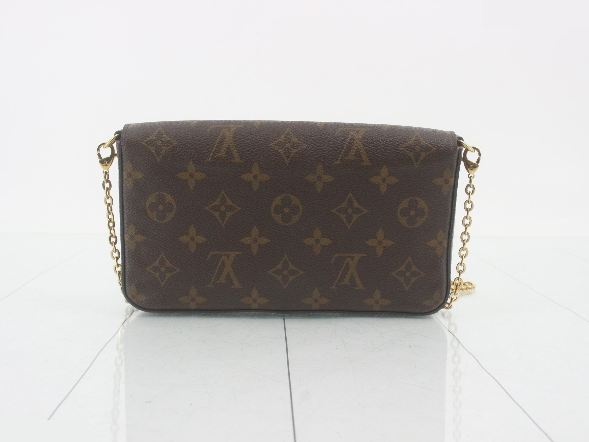 Monogram Pochette Felicie, Fuchsia, Shoulder Bag with Case — view 2