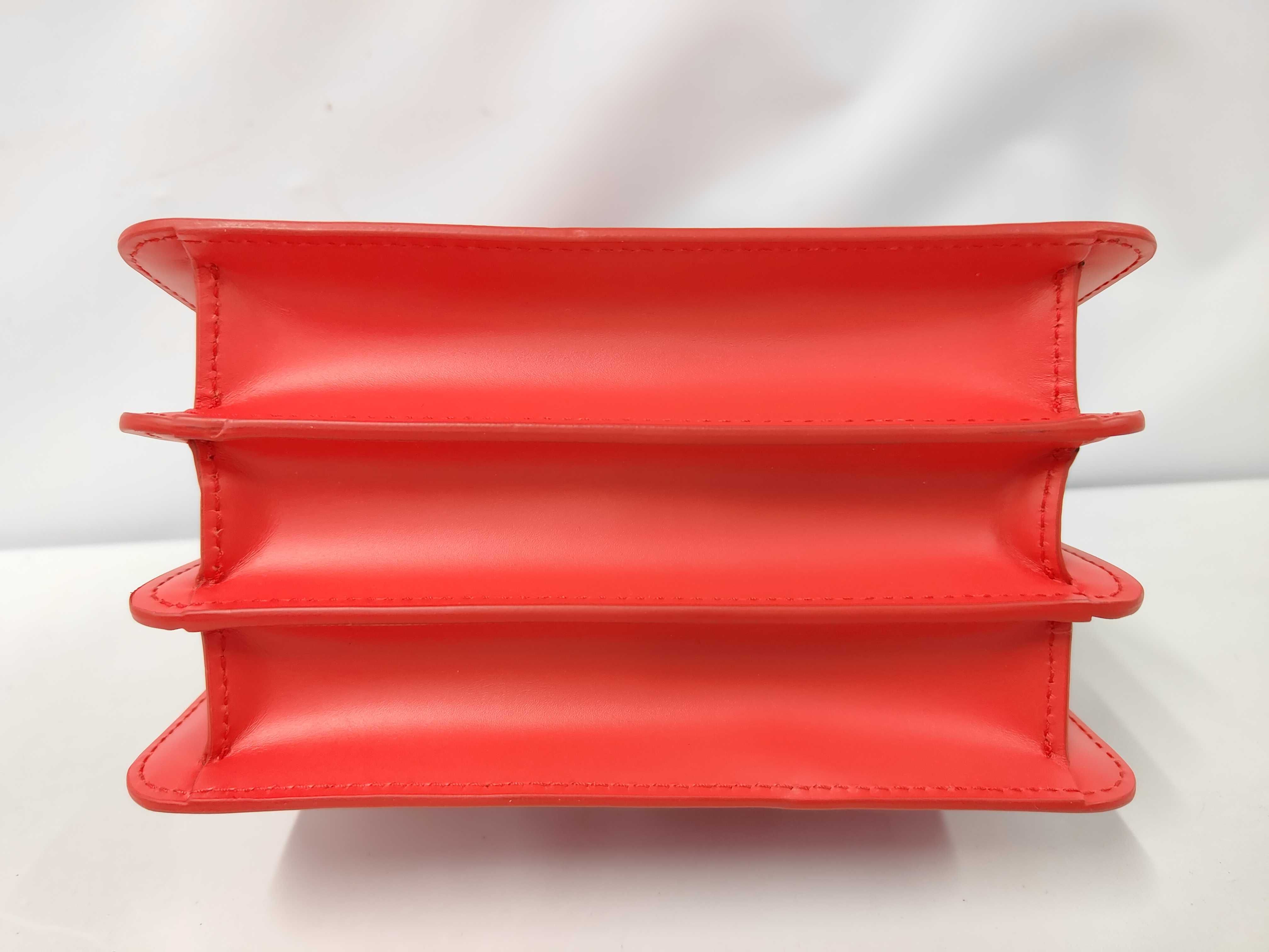 Serpenti 2-Way Handbag, Stingray Leather, Red, Bulgari Handbag — view 3